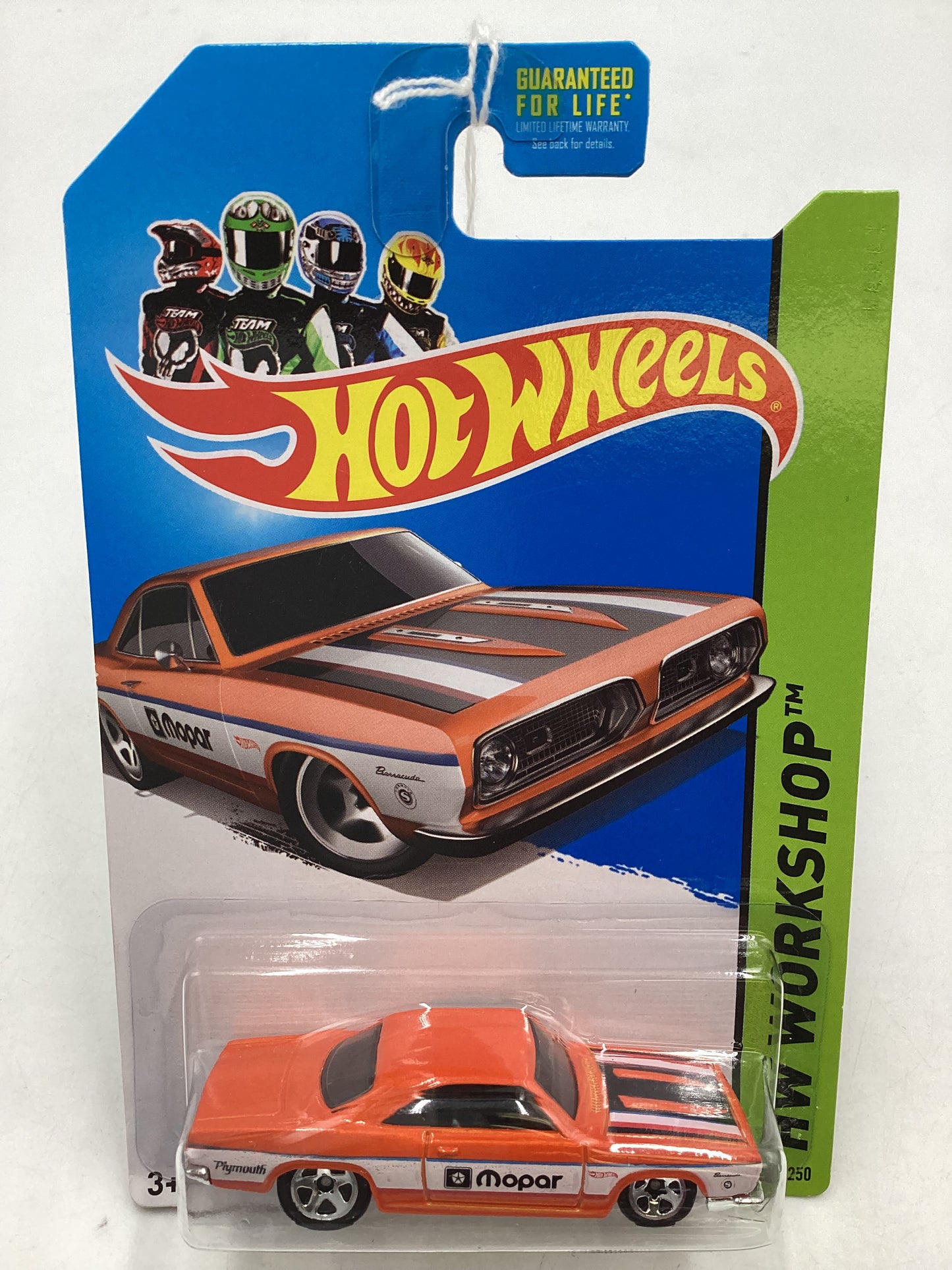 2013 Hot Wheels #240 68 Plymouth Barracuda Formula S Orange 43i