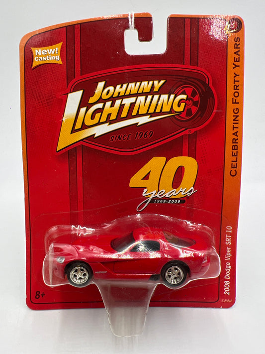 Johnny Lightning Small Card 2008 Dodge Viper SRT 10 Red