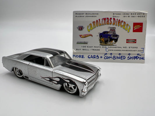 Jada Toys Big Time Muscle 1967 Chevy Nova SS Silver Loose