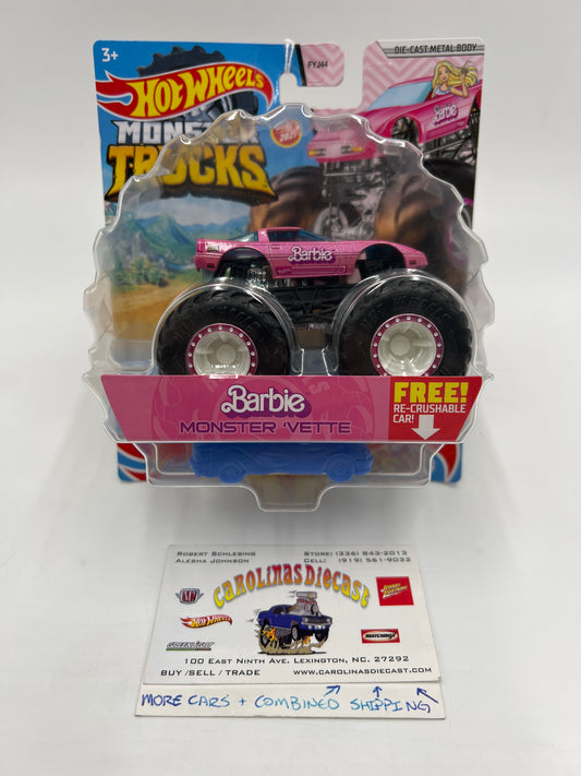 2021 Hot Wheels Monster Trucks Treasure Hunt Barbie Monster Vette Corvette Pink