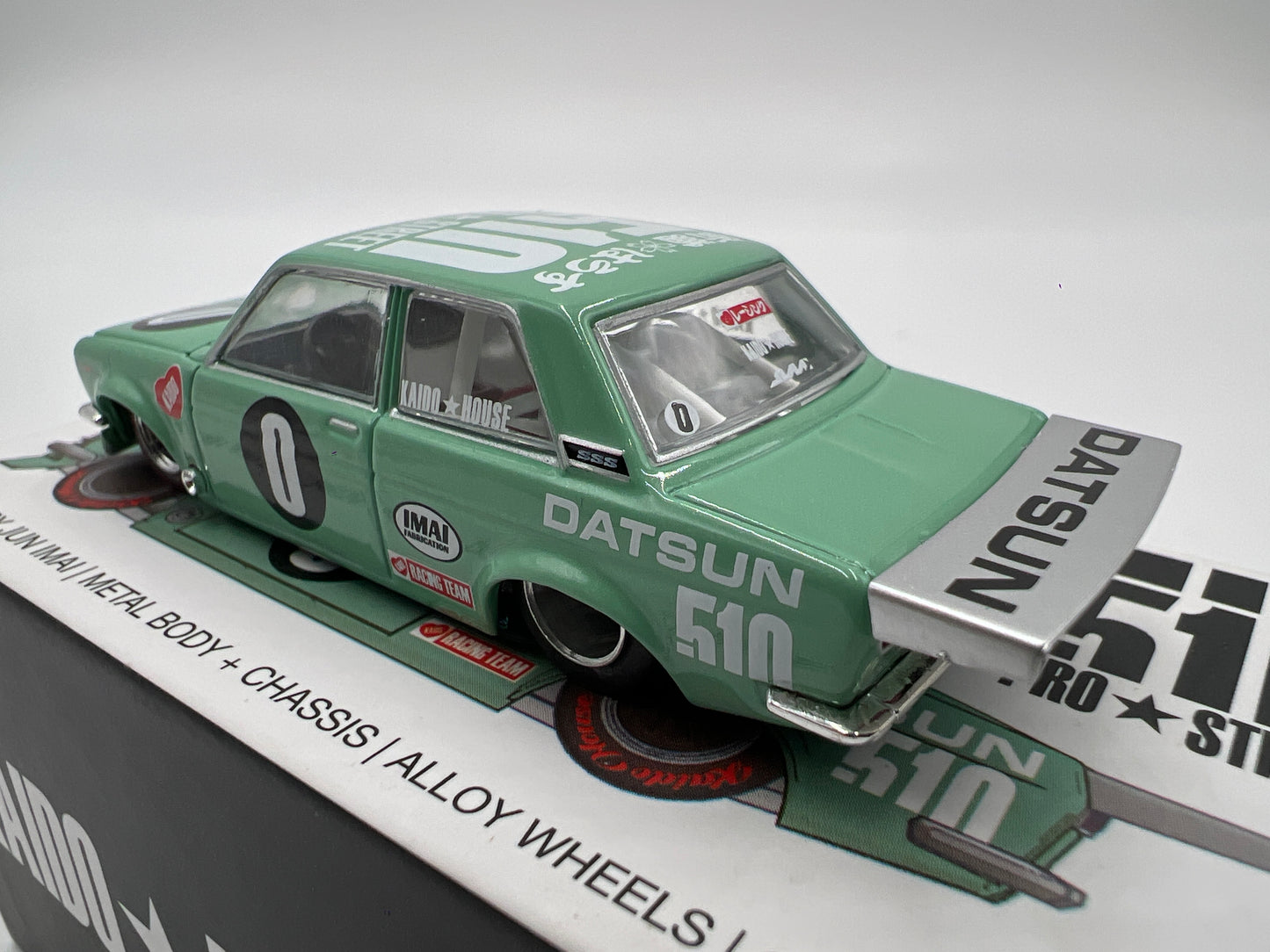 Mini GT Kaido House #008 Datsun 510 Pro Street Green