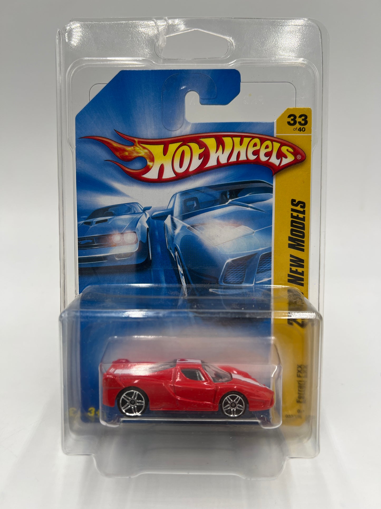 2008 Hot Wheels New Models #33 Ferrari FXX Red W/Protector SR