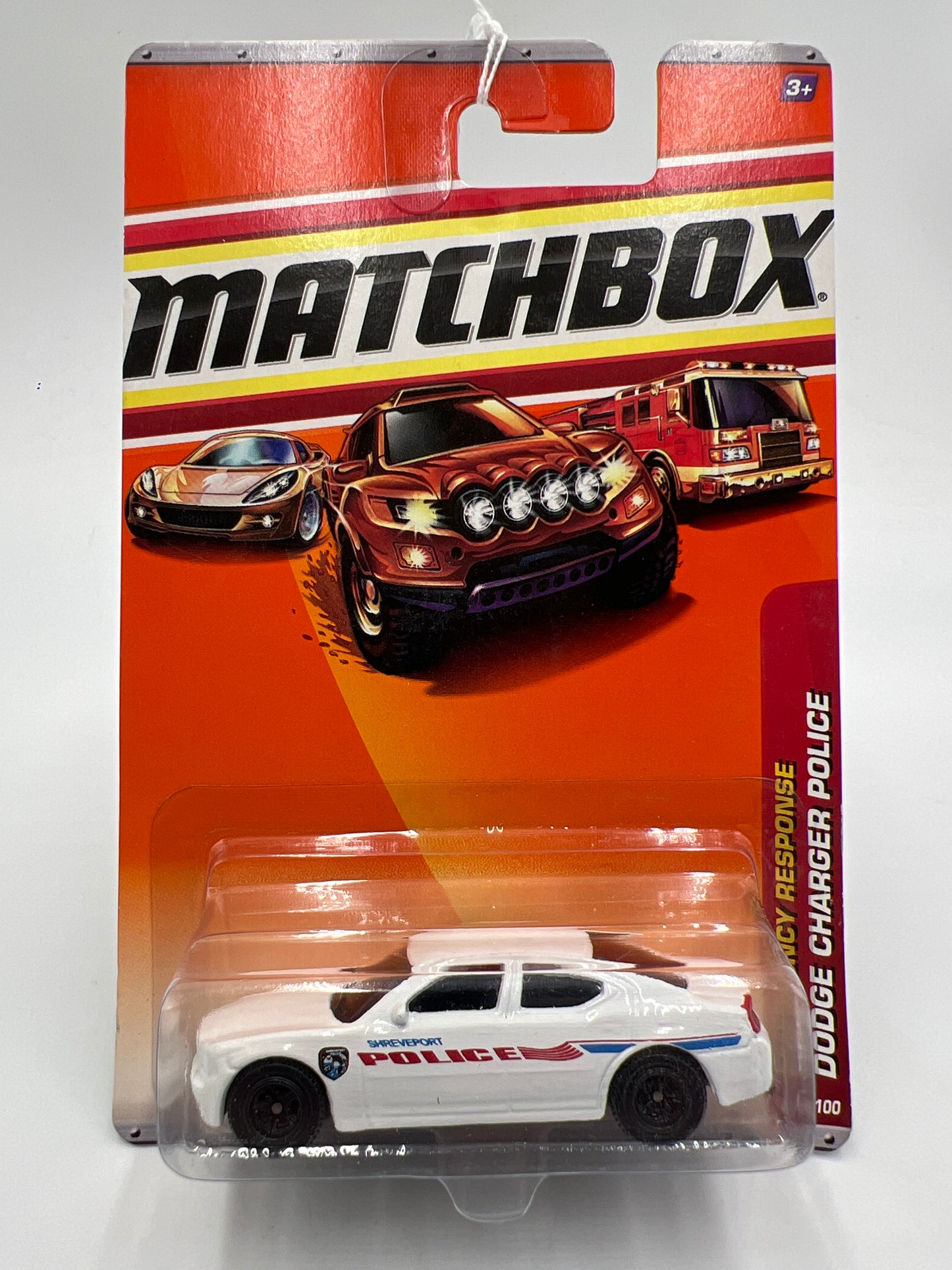 Matchbox Emergency Response #58 Dodge Charger Police White 216J