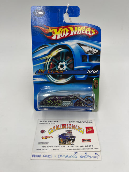 2006 Hot Wheels T-Hunt #49 Pit Cruiser Purple Blister Not Perfect 274C