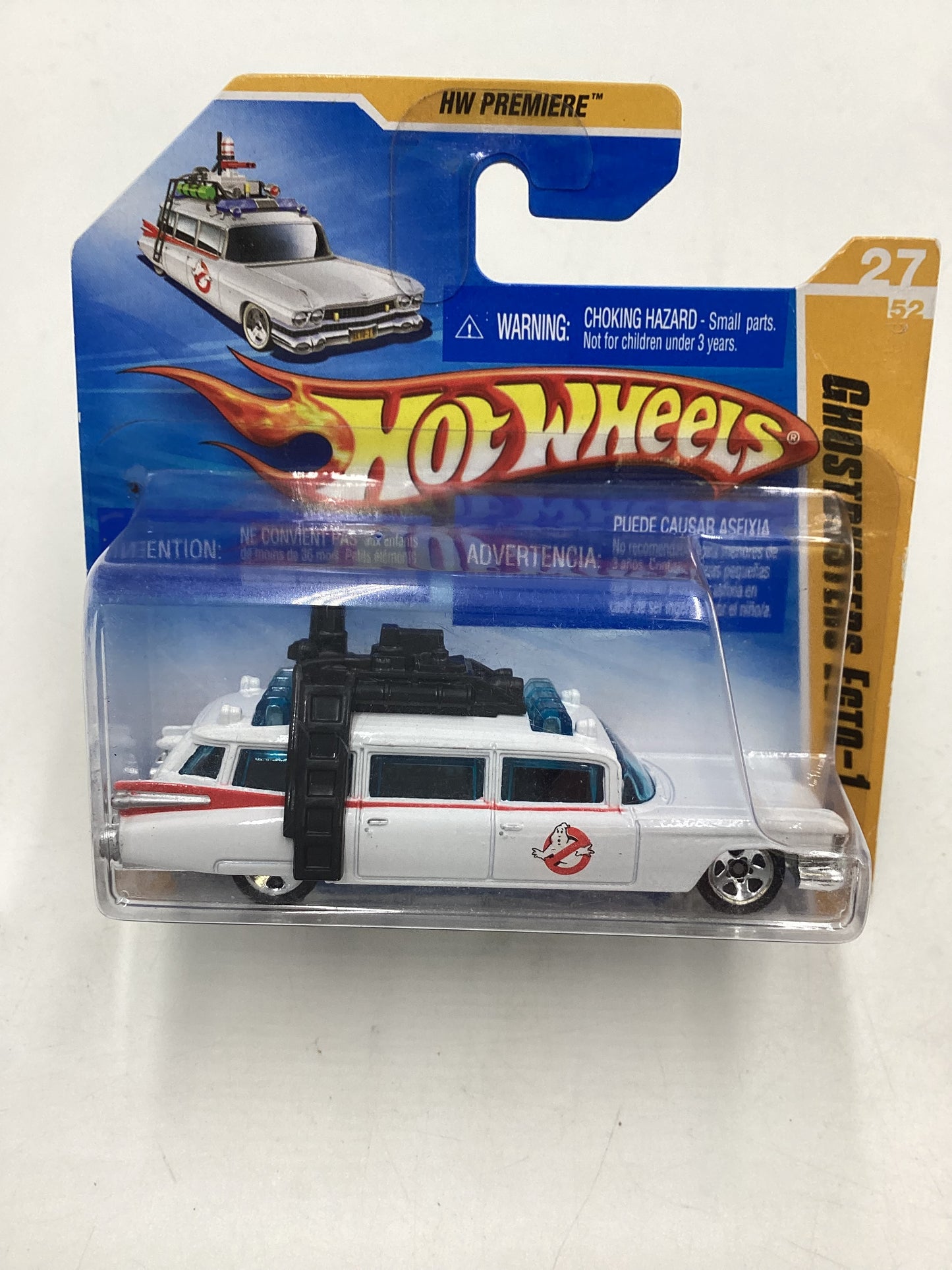 2010 HW Premiere  #027 ShortCard Ghostbusters ecto-1 with protector