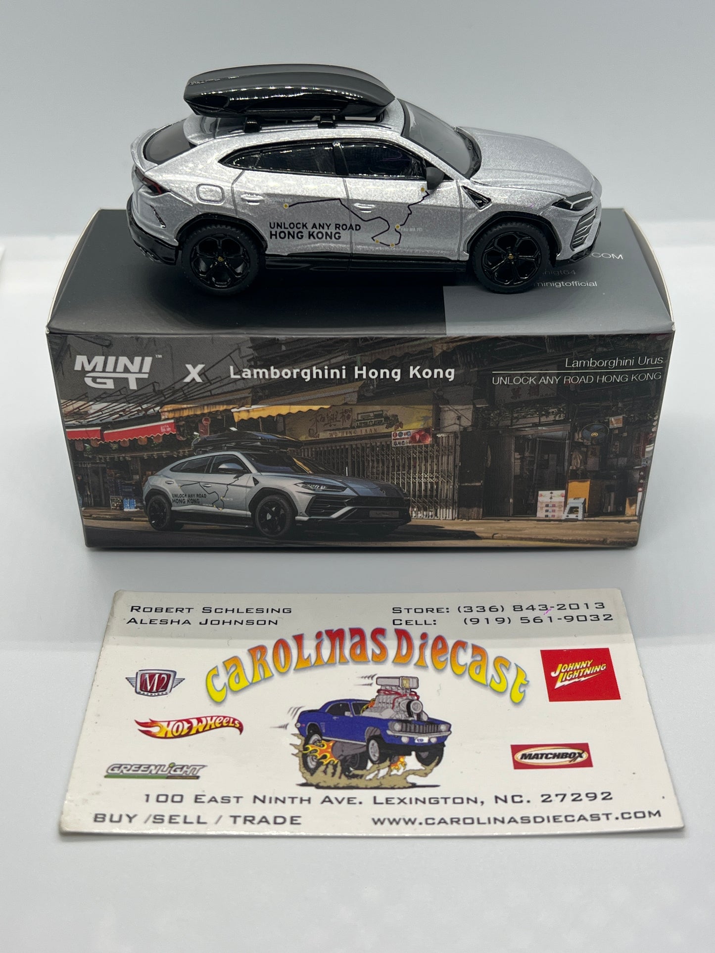 MiniGT X Lamborghini Hong Kong #443 Lamborghini Urus Silver