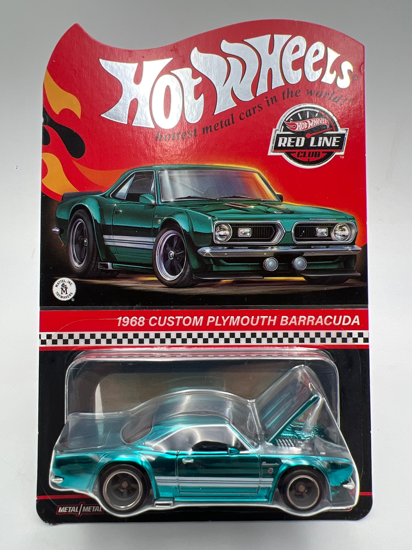2024 Hot Wheels RLC 1968 Custom Plymouth Barracuda Light Blue W/Protector