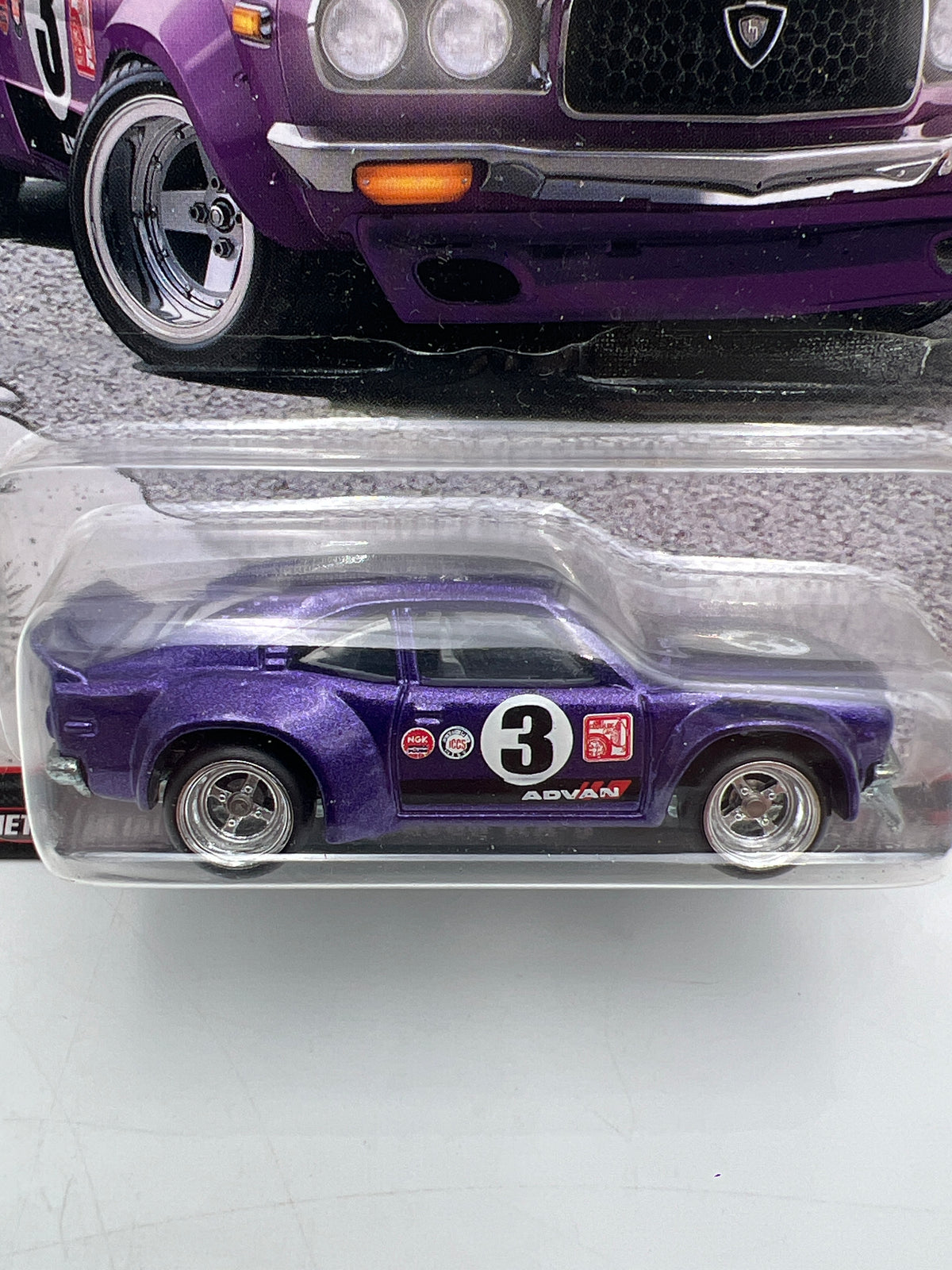 Hot Wheels Premium Japan Historics #5 Mazda RX-3 Purple W/Protector
