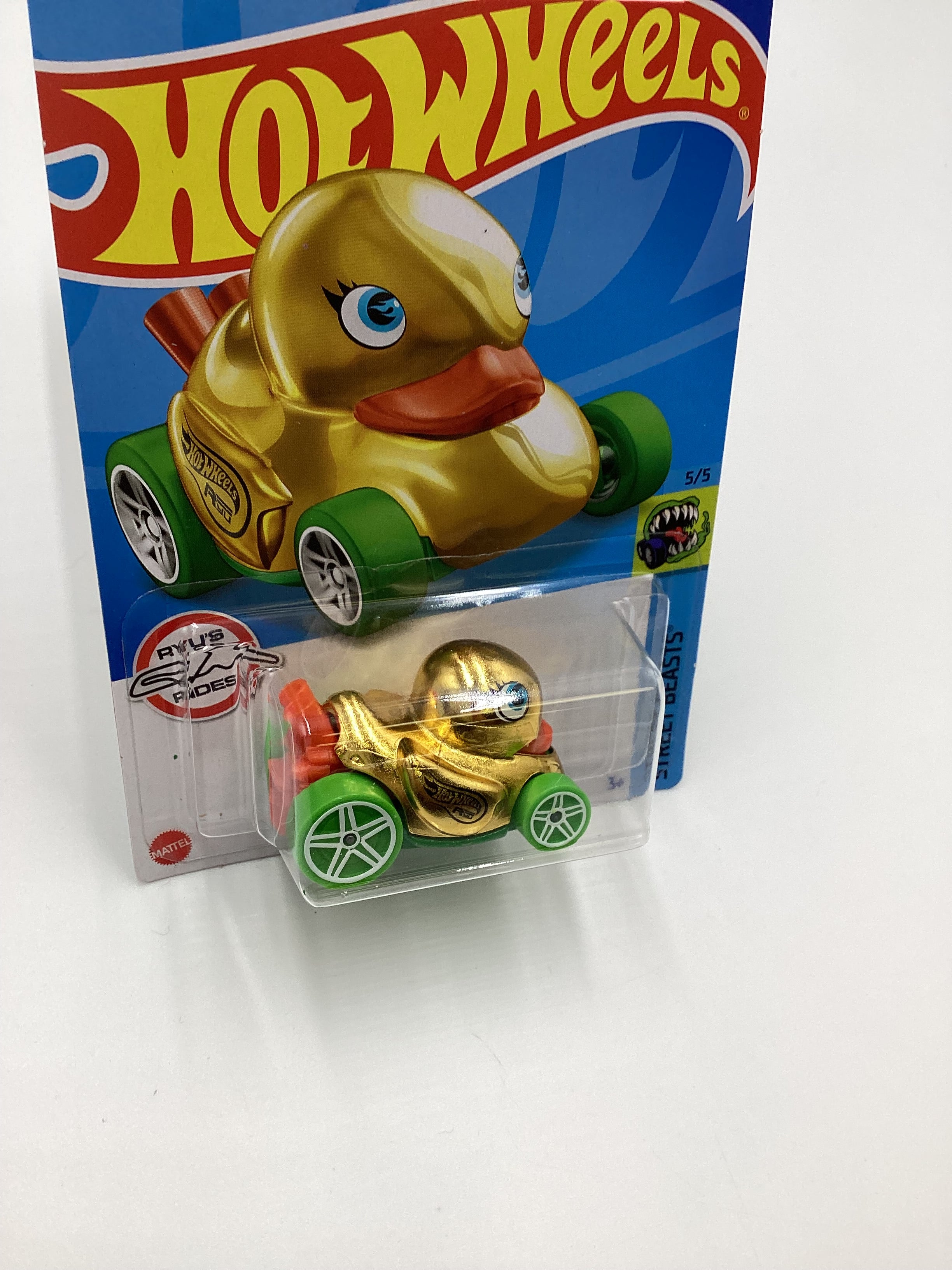 ホットウィール　DUCK N'ROLL　アヒル　トレジャーハント Hot Wheels 2022 Treasure Hunt Duck N Roll #139 276A – carolinasdiecast