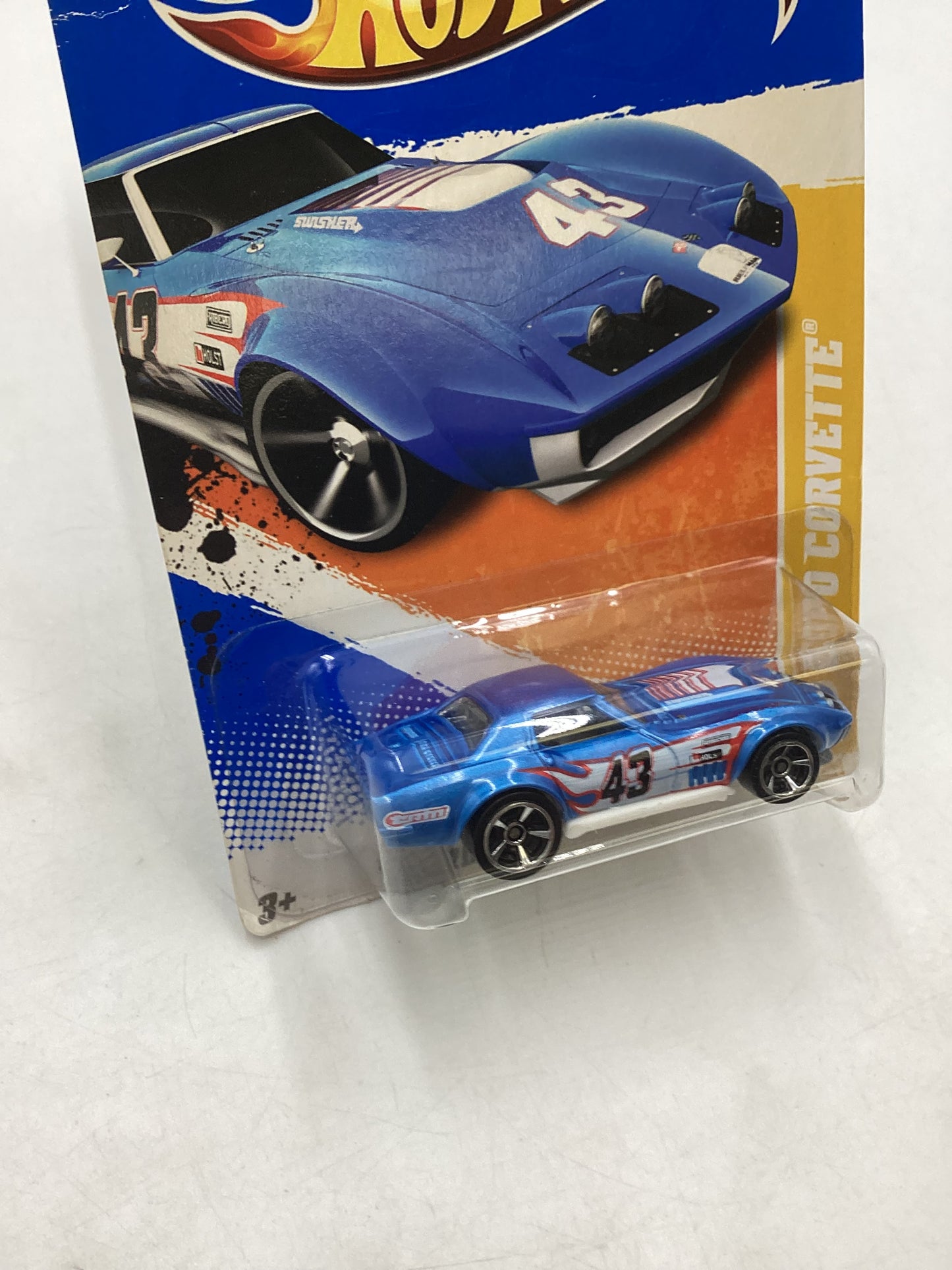 2011 Hot wheels #4 69 Copo Corvette Blue 12F