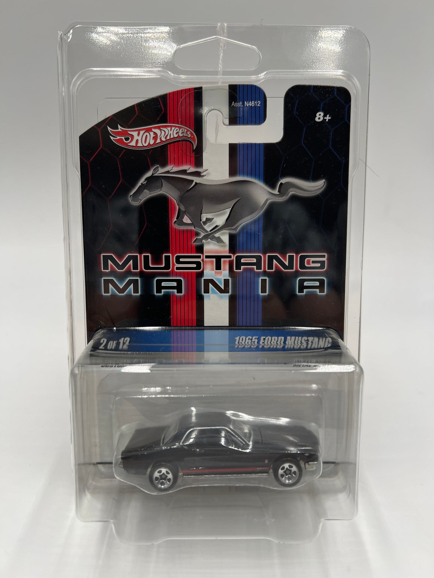 2009 Hot Wheels Mustang Mania #2 1965 Ford Mustang Black W/Protector