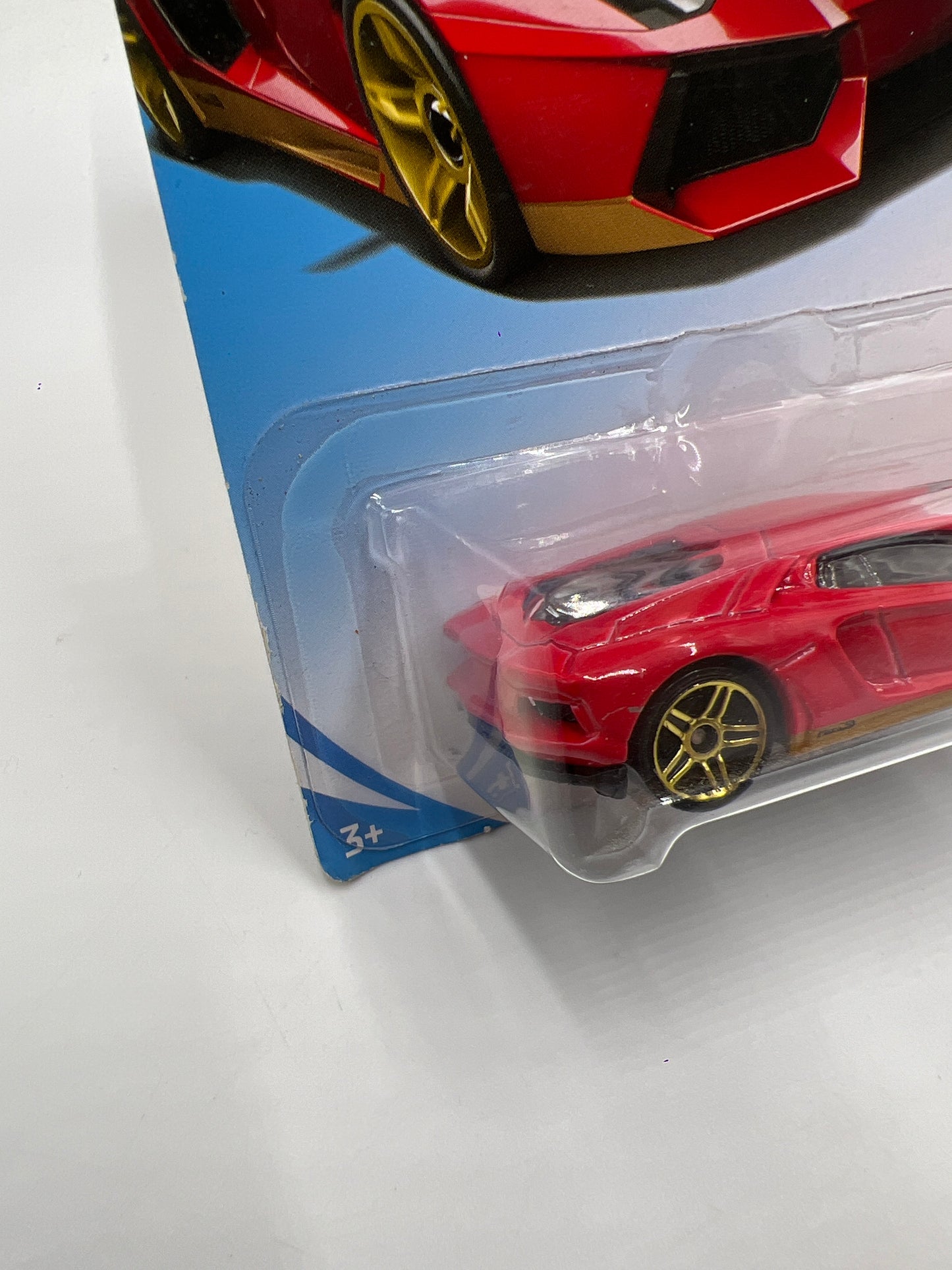 2018 Hot Wheels Exotics #239 Lamborghini Aventador Miura Homage Red 102B