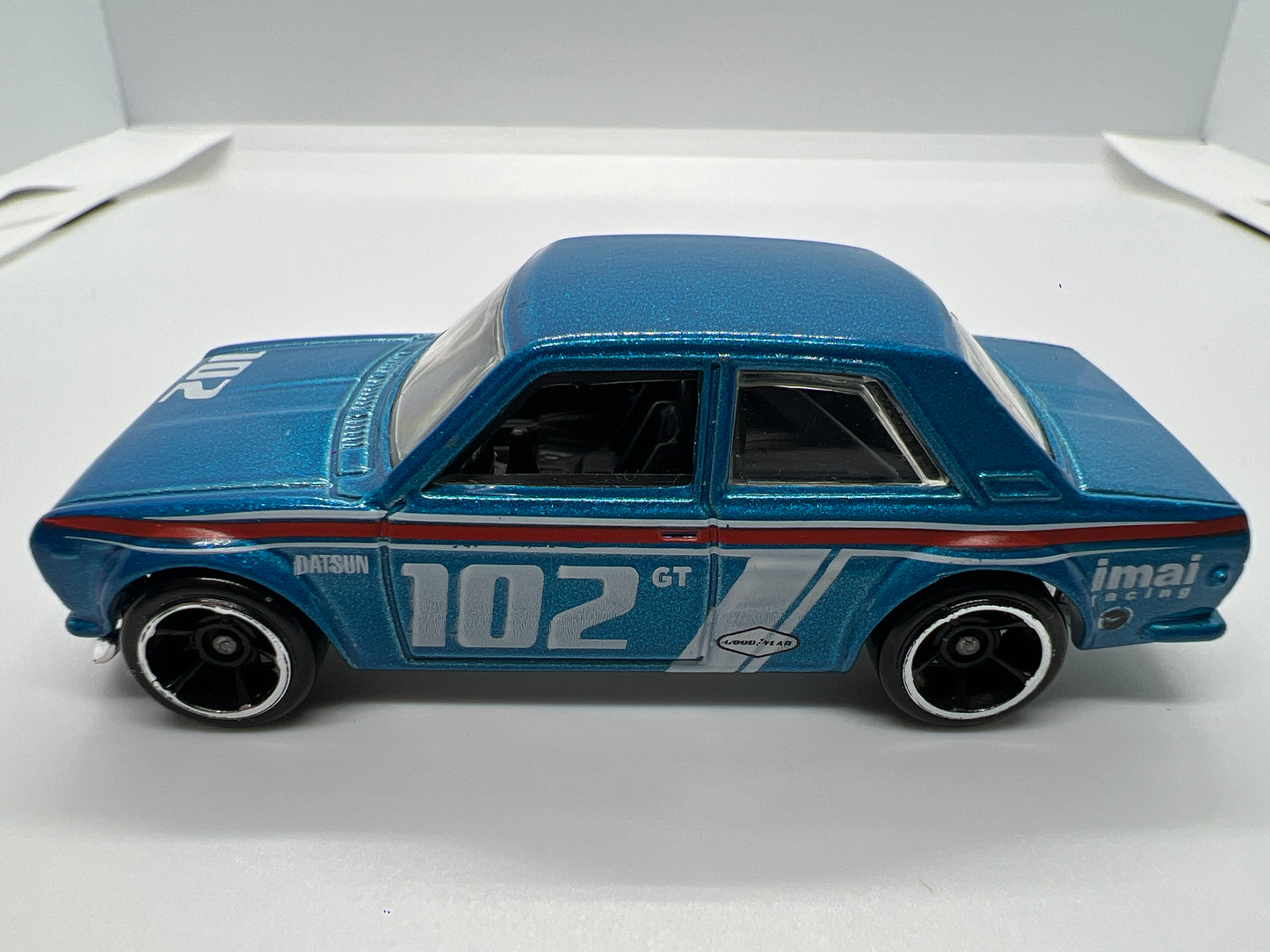 2009 Hot Wheels 1/64 New Models Datsun Bluebird 510 Blue Loose