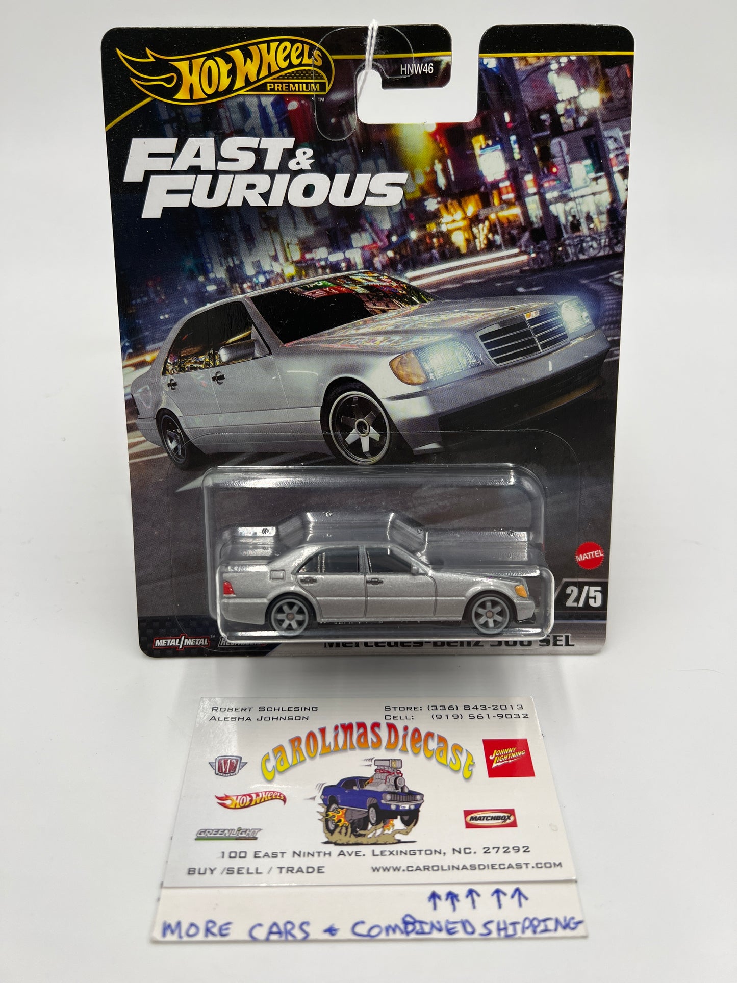 2024 Hot Wheels Gold Label Fast & Furious #2 Mercedes-Benz 500 SEL Silver 246B