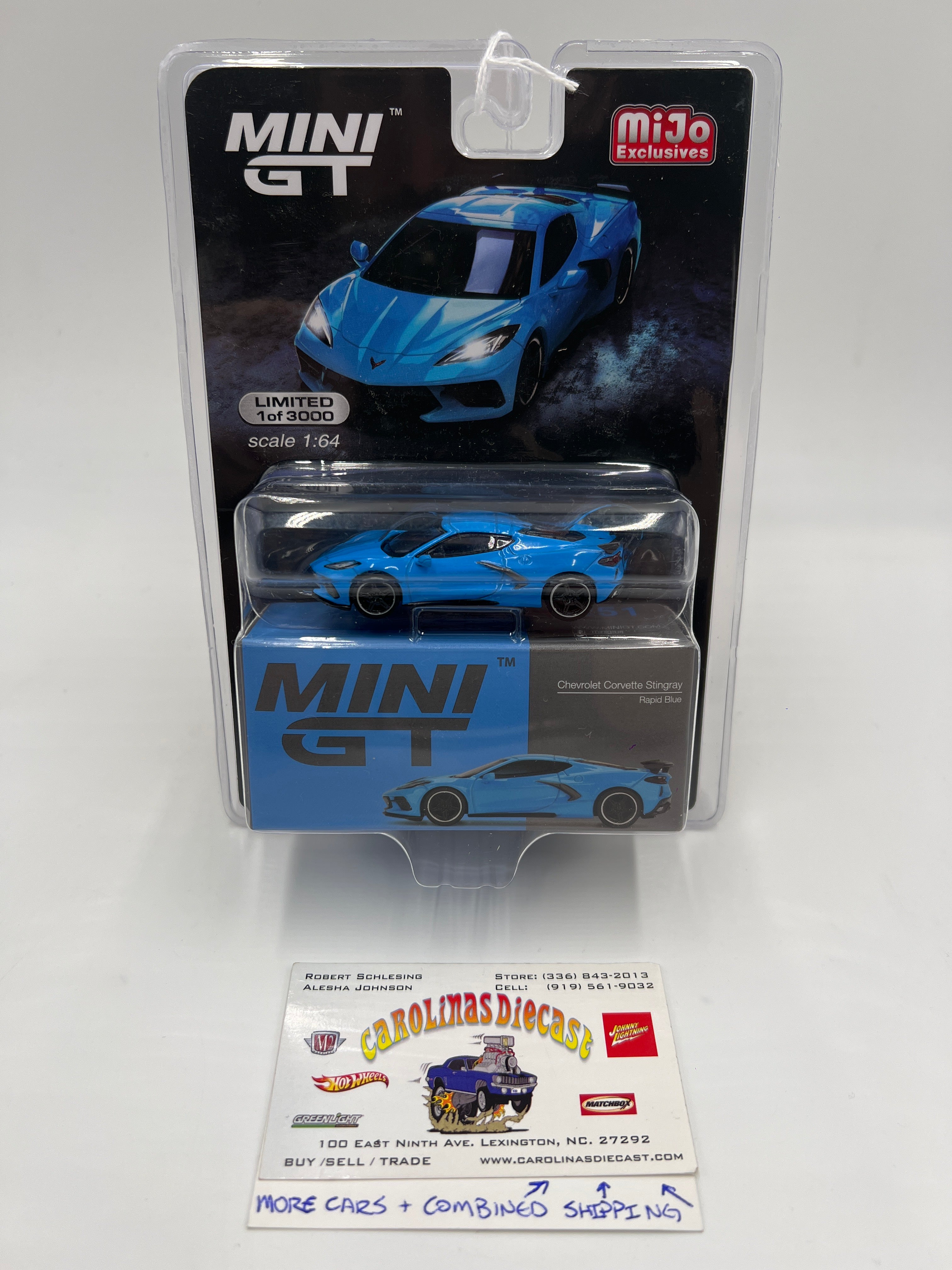 Mini GT Mijo Exclusives #251 Chevrolet Corvette Stingray Blue