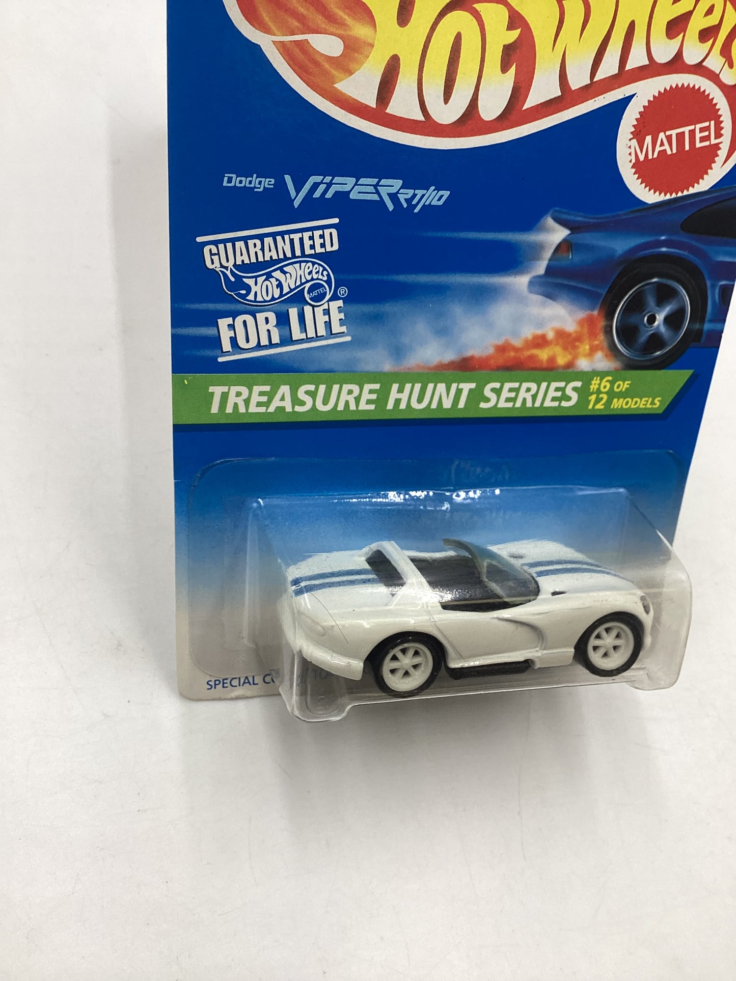 1996 Hot Wheels Treasure Hunt 6/12 Dodge Viper RT/10 White #433 273E