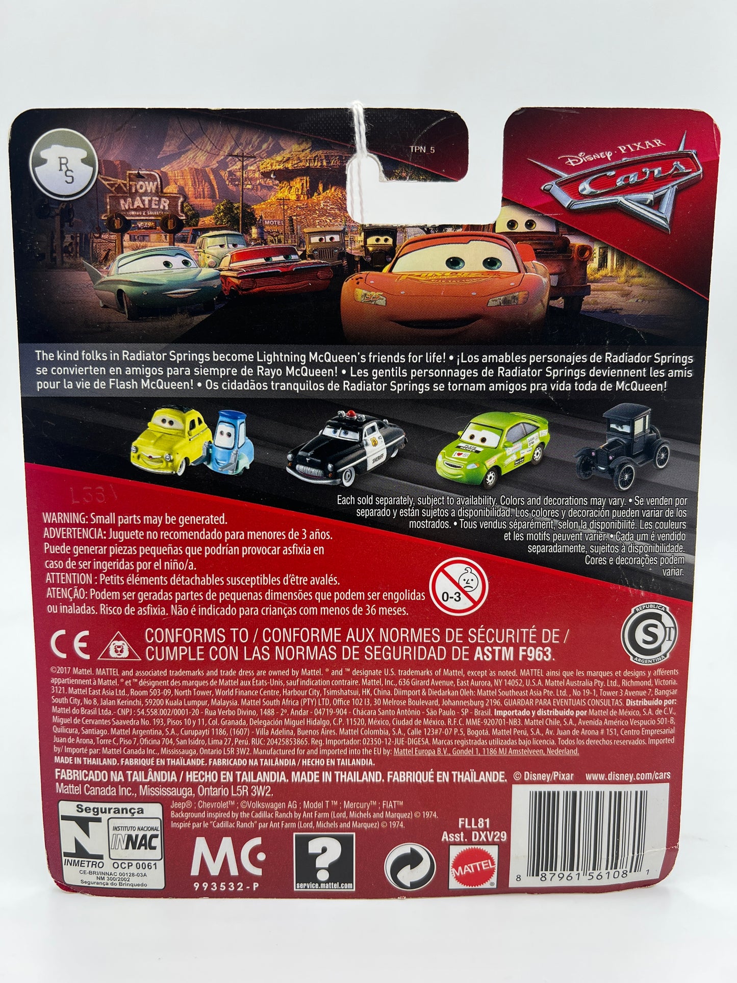 Disney Pixar Cars Radiator Springs Marilyn Purple 138F