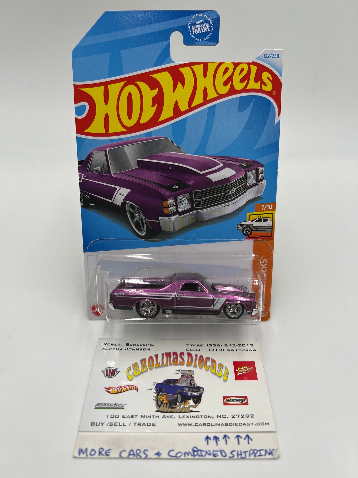 2024 Hot Wheels F Case Super Treasure Hunt #132 72 El Camino Purple W/Protector