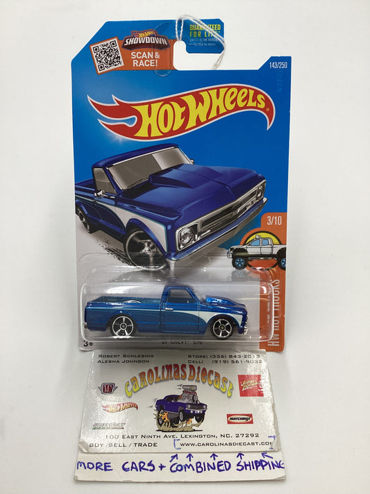 2016 Hot wheels #143 67 Chevy C10 Blue