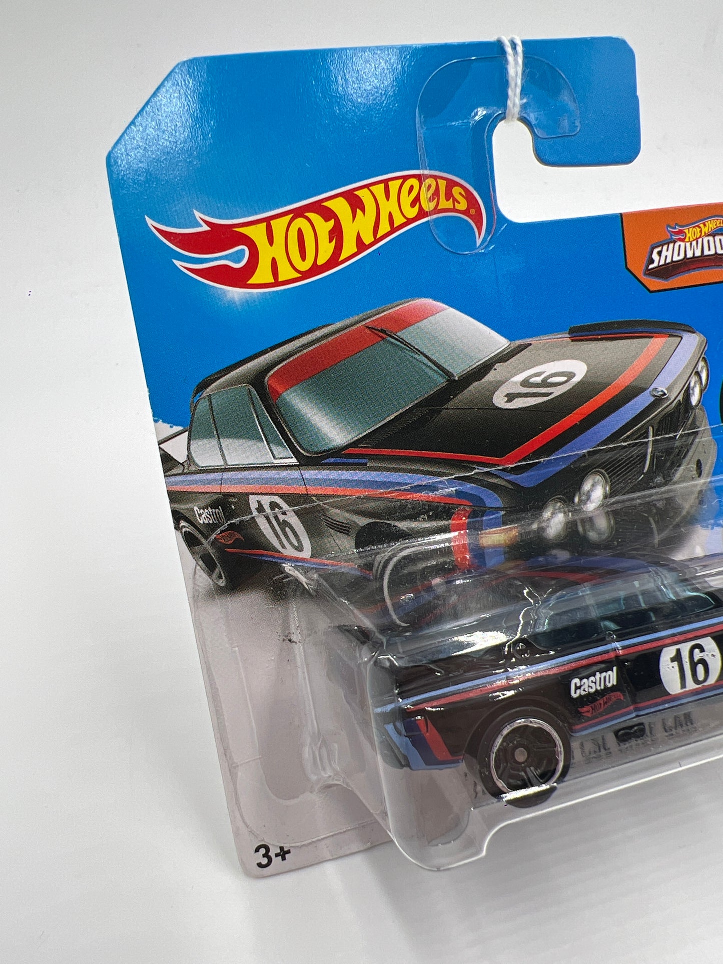 2016 Hot Wheels Short Card BMW #190 73 BMW 3.0 CSL Race Car Black