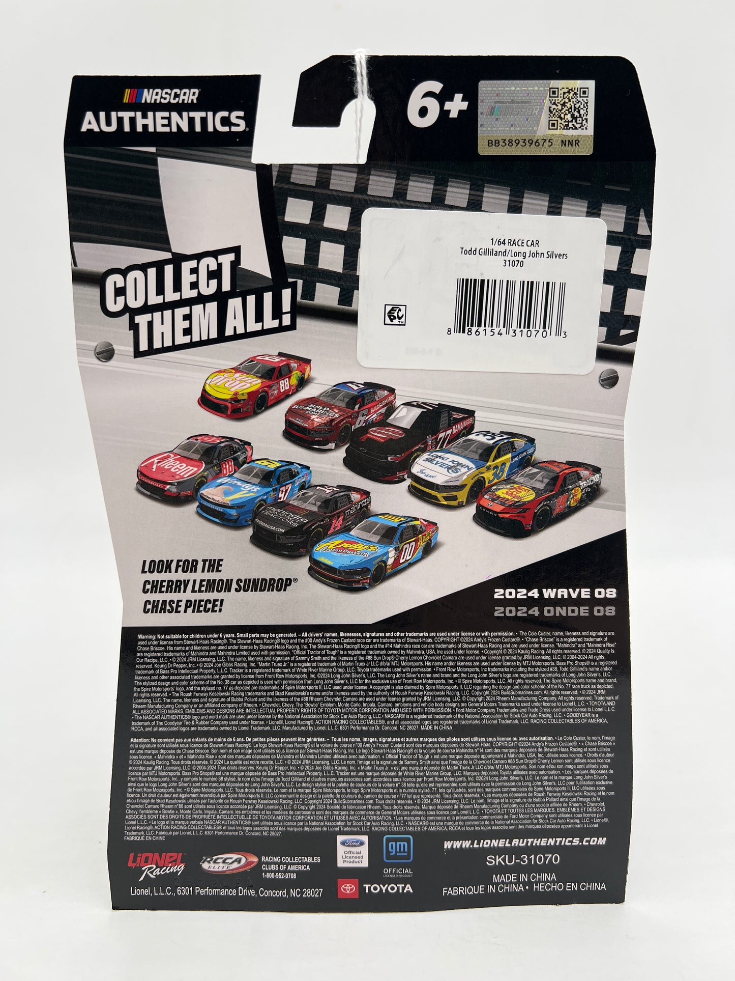 2024 Nascar Authentics Wave 8 Todd Gilliland #38 SR