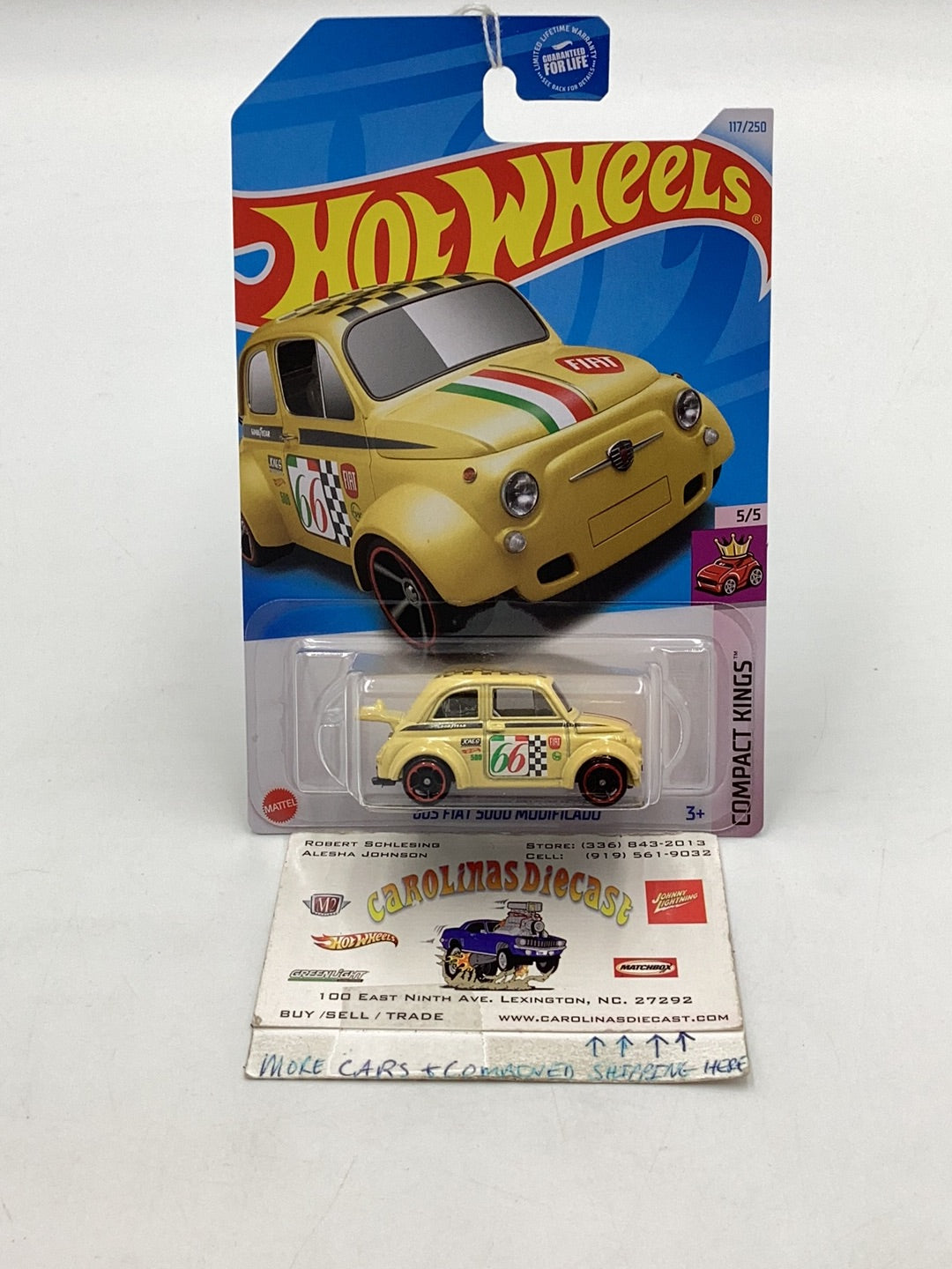 Hot Wheels 2024 E Case #117 60s Fiat 500D Modificado