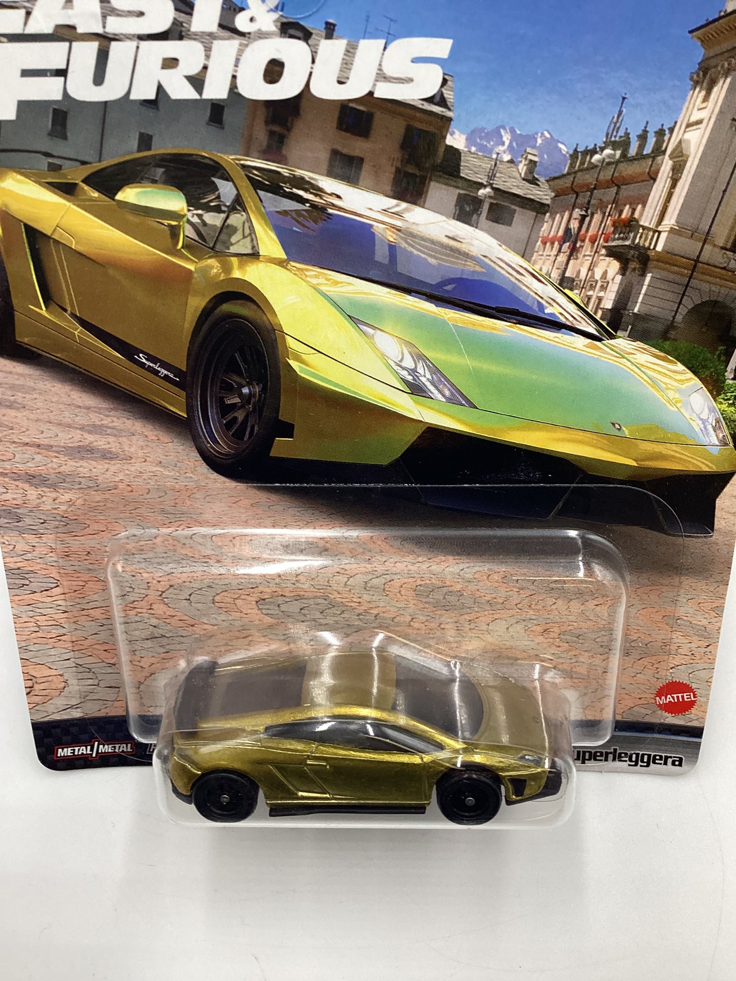 2023 Hot Wheels Fast and Furious #5 Lamborghini Gallardo LP 570-4 Superleggera Gold 247B