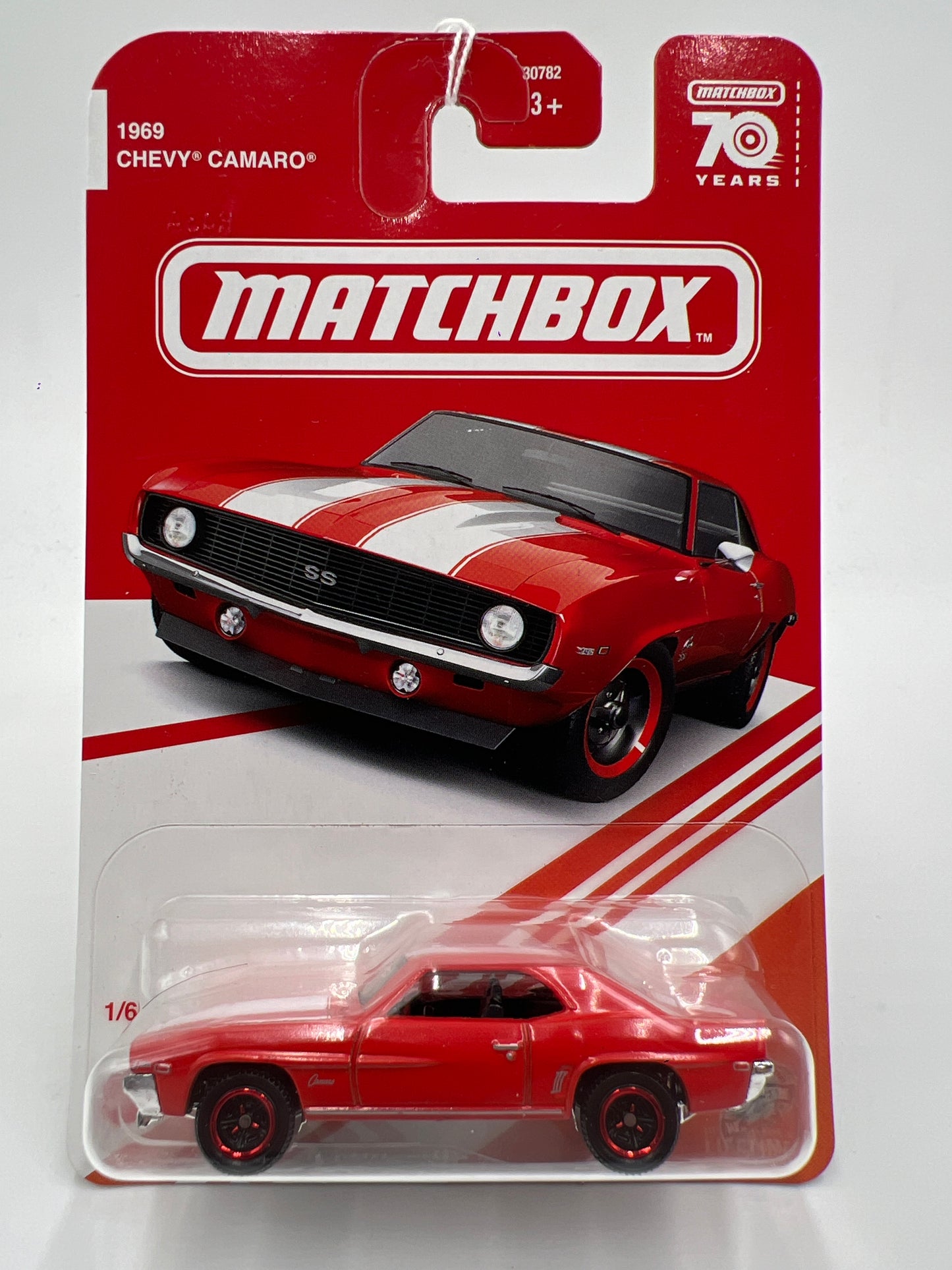 Matchbox 70 Years Red Target Exclusive #1 1969 Chevy Camaro Red