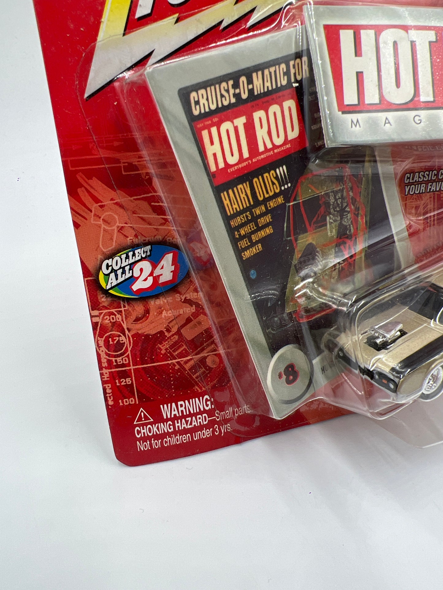 Johnny Lightning Hot Rod Magazine #8 Hurst Hairy Olds Black/Gold 221H