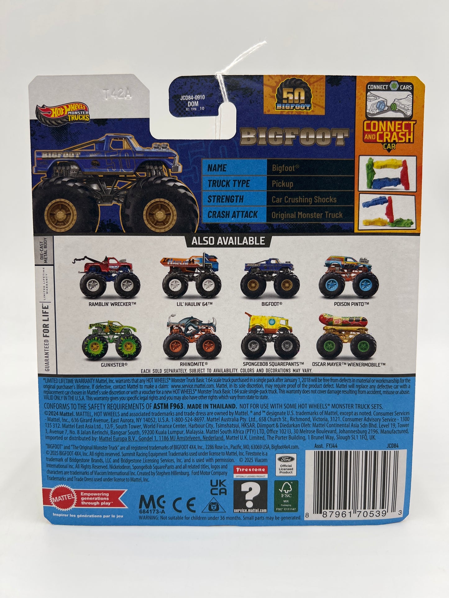 2025 Hot Wheels Monster Trucks Leading Legends #3 Bigfoot 127C