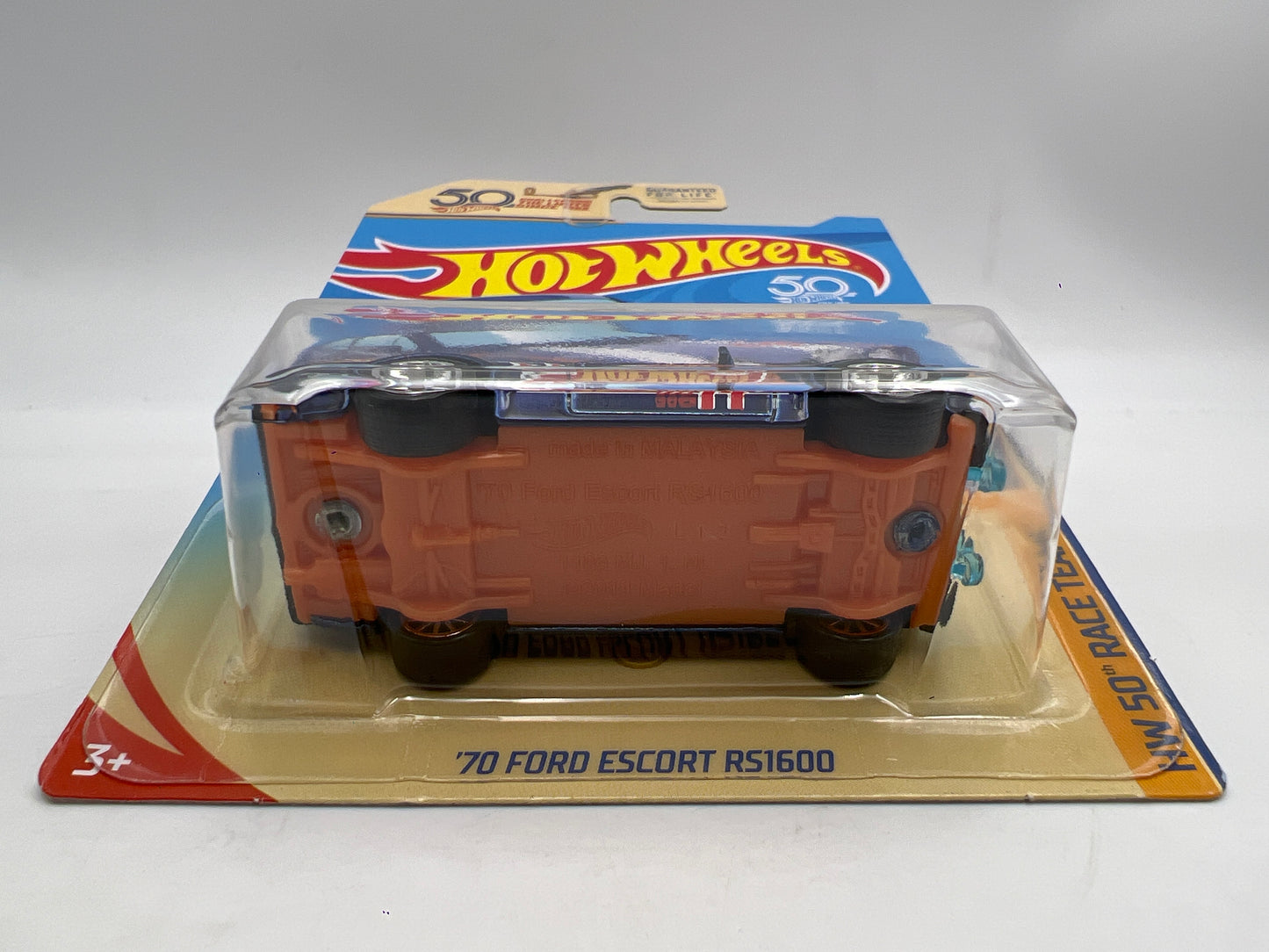 2018 Hot Wheels Super Treasure Hunt 70 Ford Escort RS1600 Blue W/Protector