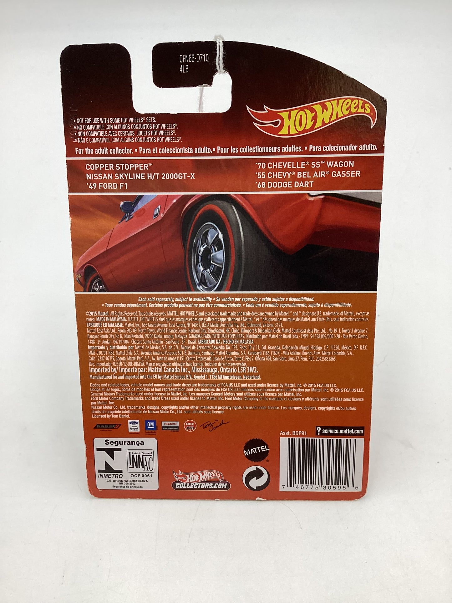 Hot wheels 2015 Redline #1 Copper Stopper 158D