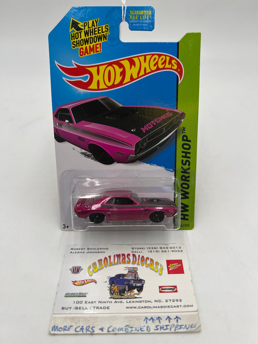 2014 Hot Wheels Workshop #242 71 Dodge Challenger Pink 41B