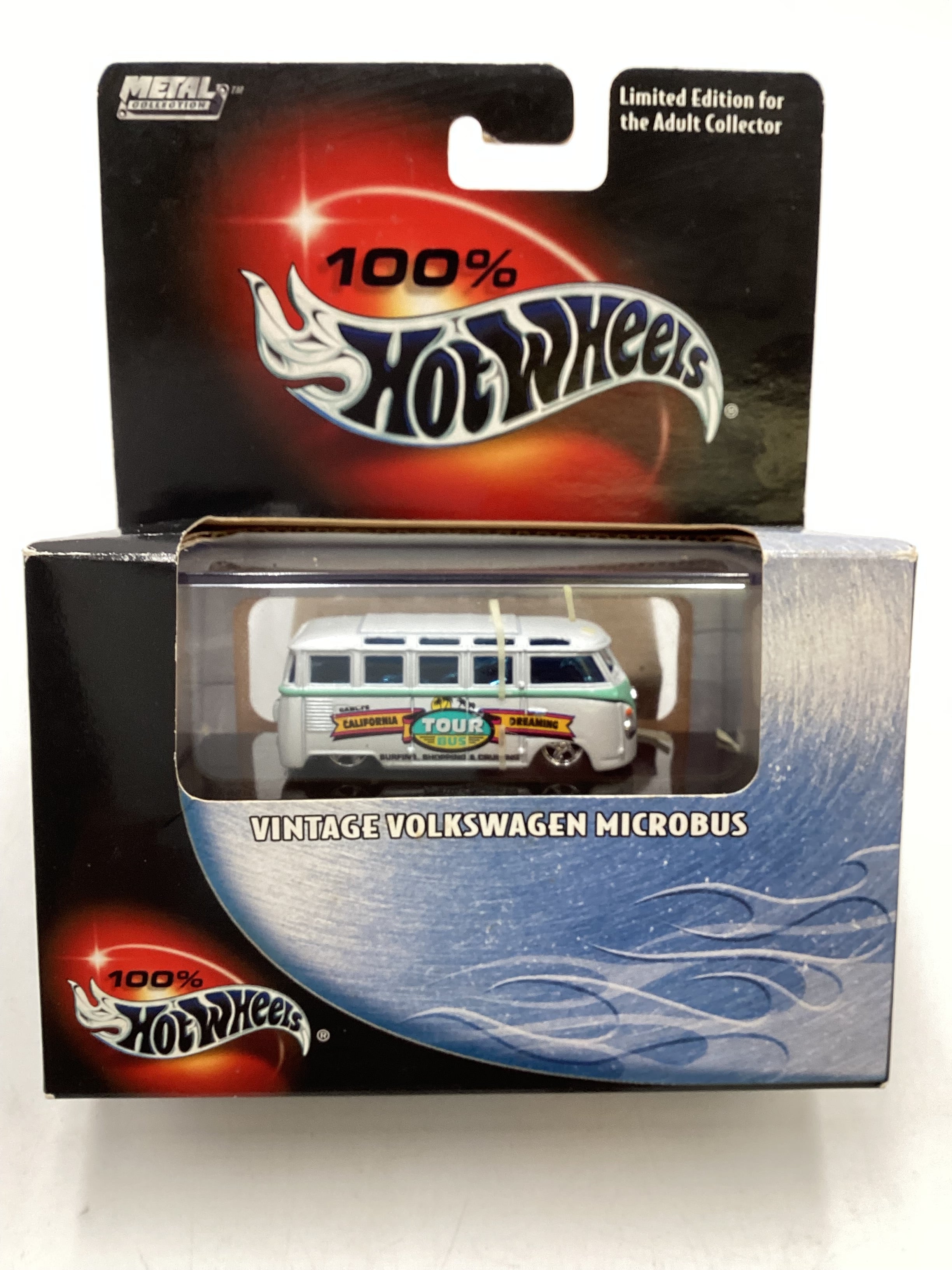 Hot Wheels 100% Black Box Vintage Volkswagen Microbus White