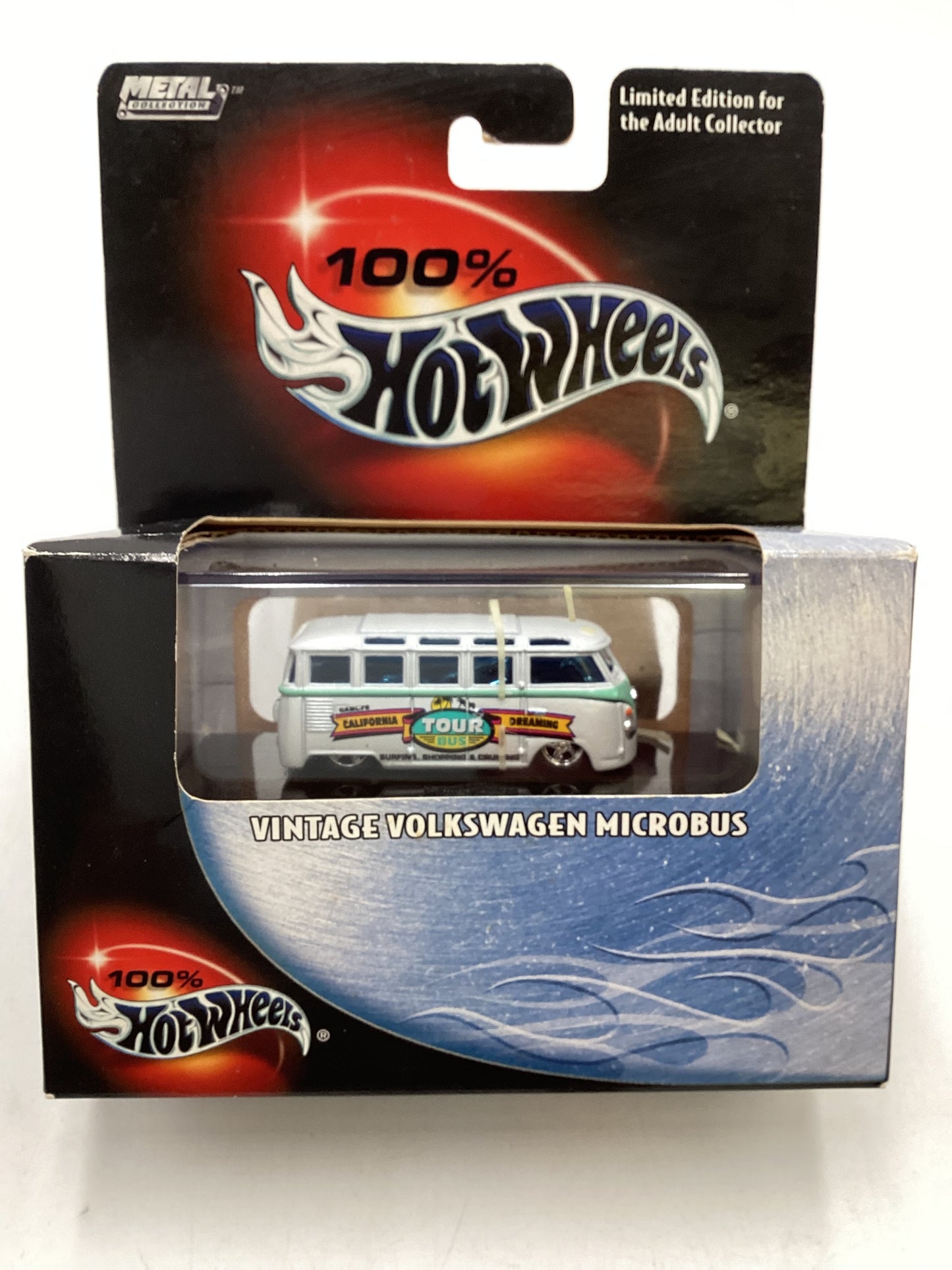 Hot Wheels 100% Black Box Vintage Volkswagen Microbus White