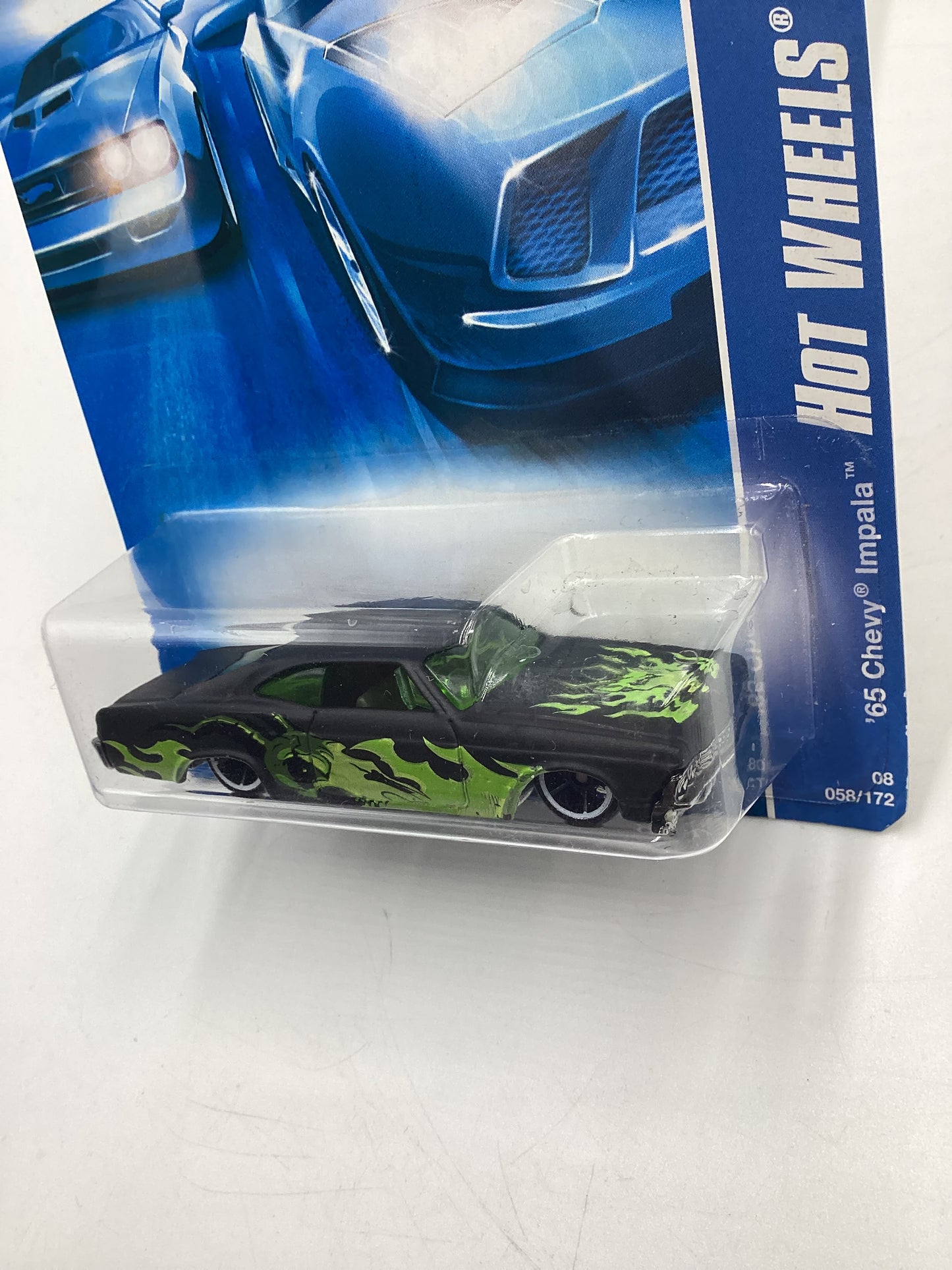 2008 Hot Wheels All Stars #58 65 Chevy Impala Matte Black