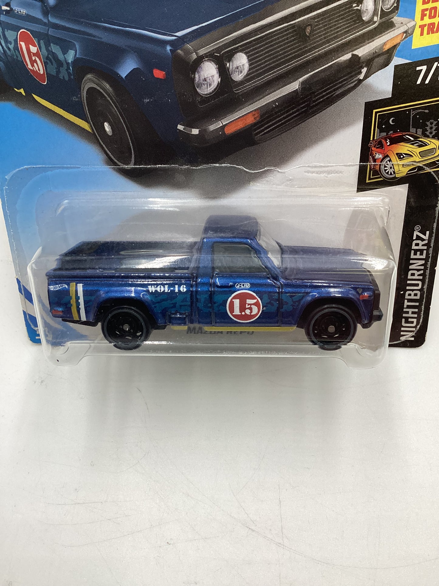 2019 Hot Wheels Nightburnerz #138 Mazda Repu Blue