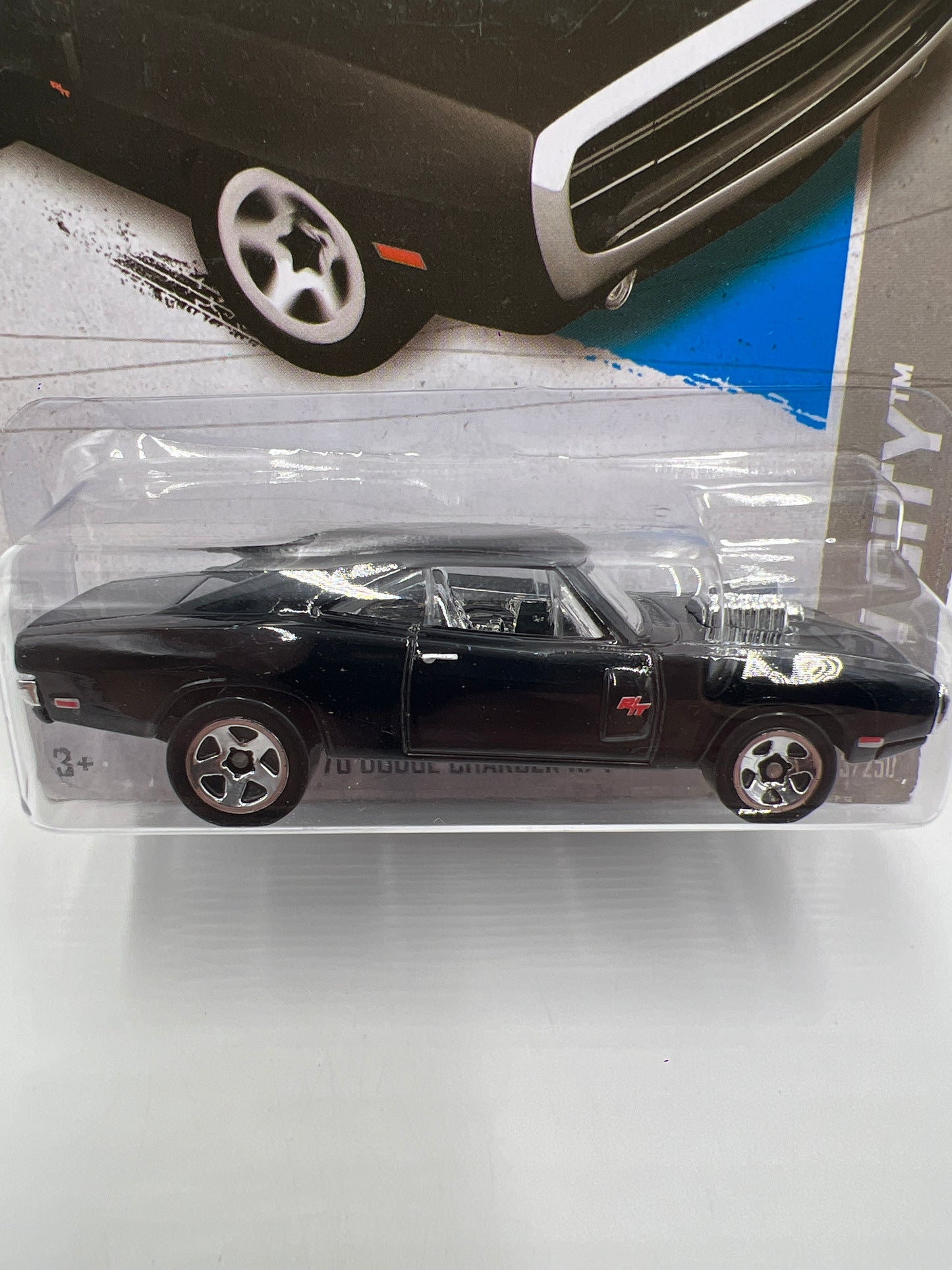 2013 Hot Wheels City #3 Fast & Furious 70 Dodge Charger R/T Black