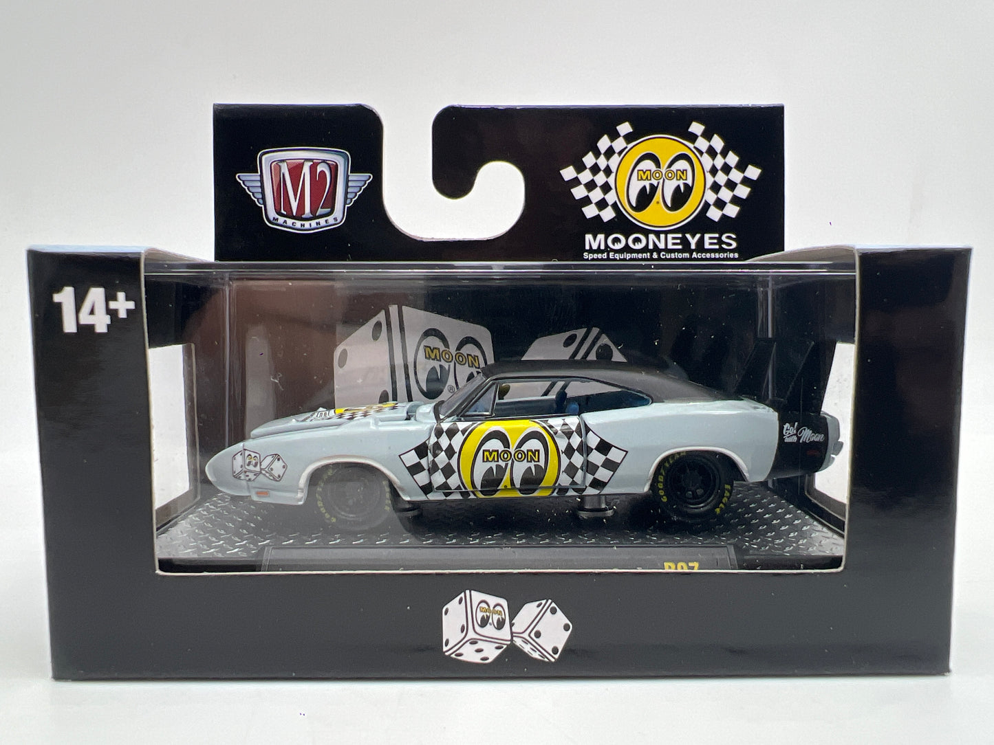 2026 M2 Machines R97 1969 Dodge Charger Daytona Hemi Mooneyes