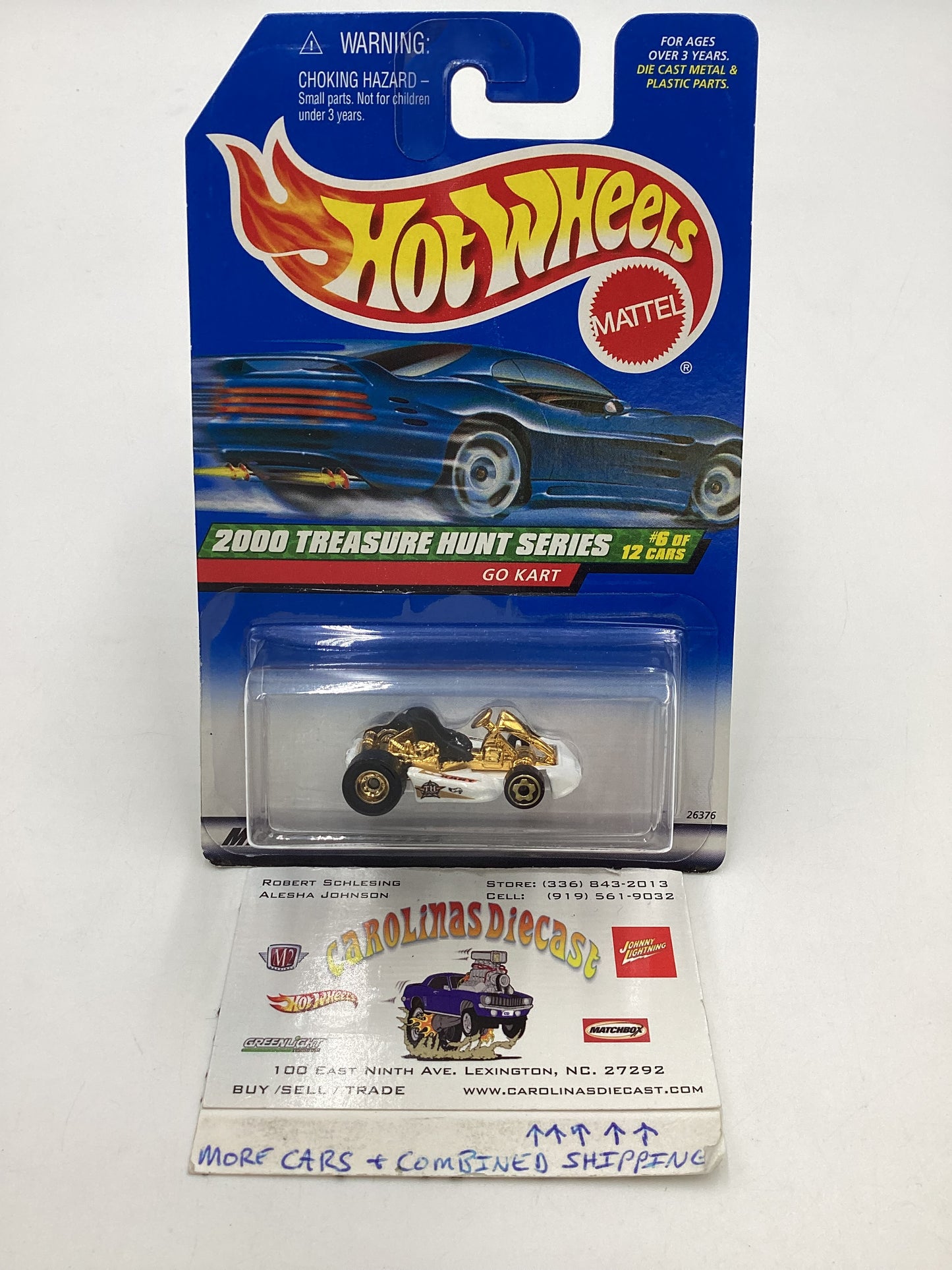 2000 Hot Wheels Treasure Hunt Series 6/12 Go Kart with protector