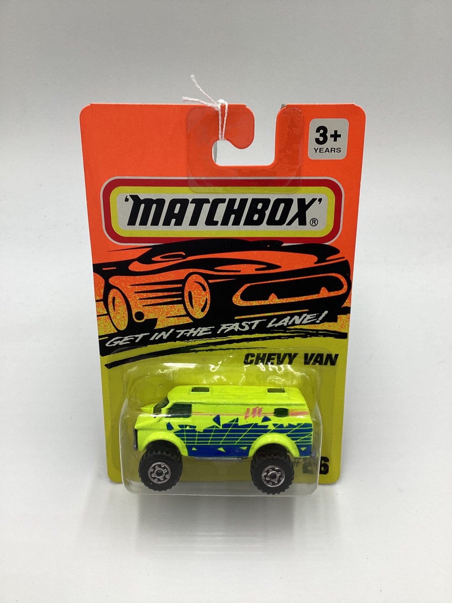 Matchbox Get In The Fast Lane #26 Chevy Van Neon Yellow 209E