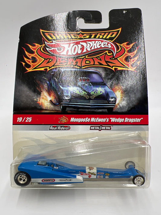 Hot Wheels Drag Strip Demons #19 Mongoose McEwens Wedge Dragster W/Protector