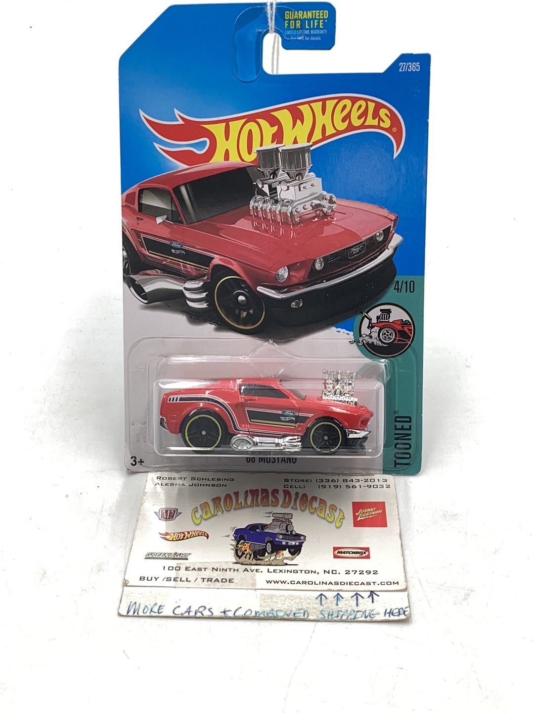 2017 Hot Wheels #27 68 Mustang 30A