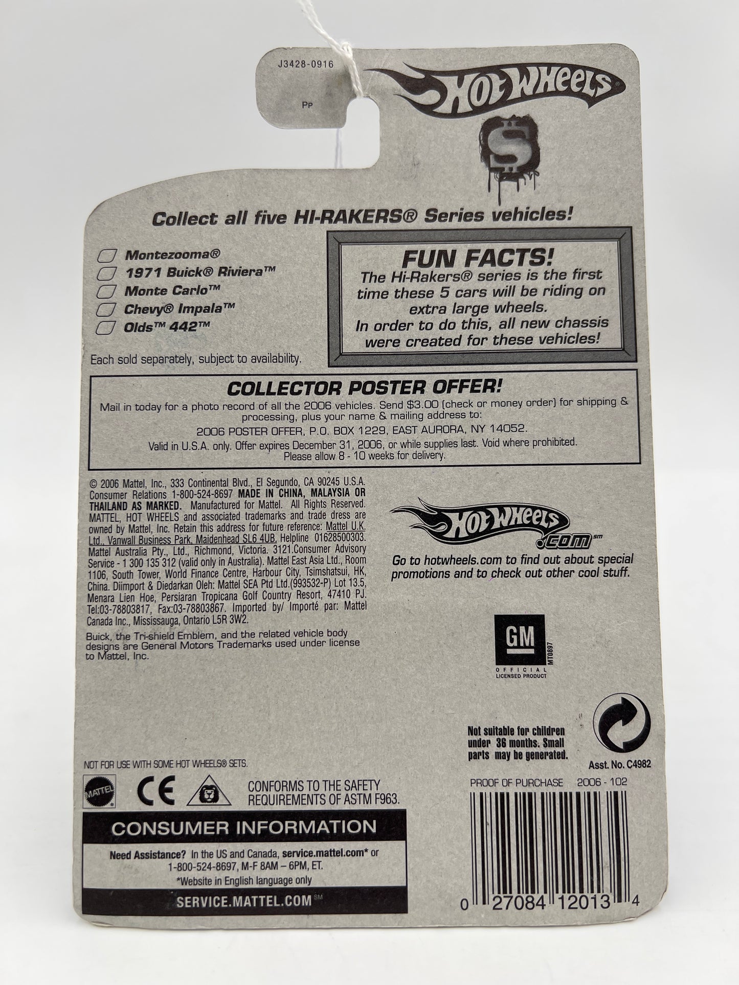 2006 Hot Wheels #102 Hi-Rakers 1971 Buick Riviera Purple 56A