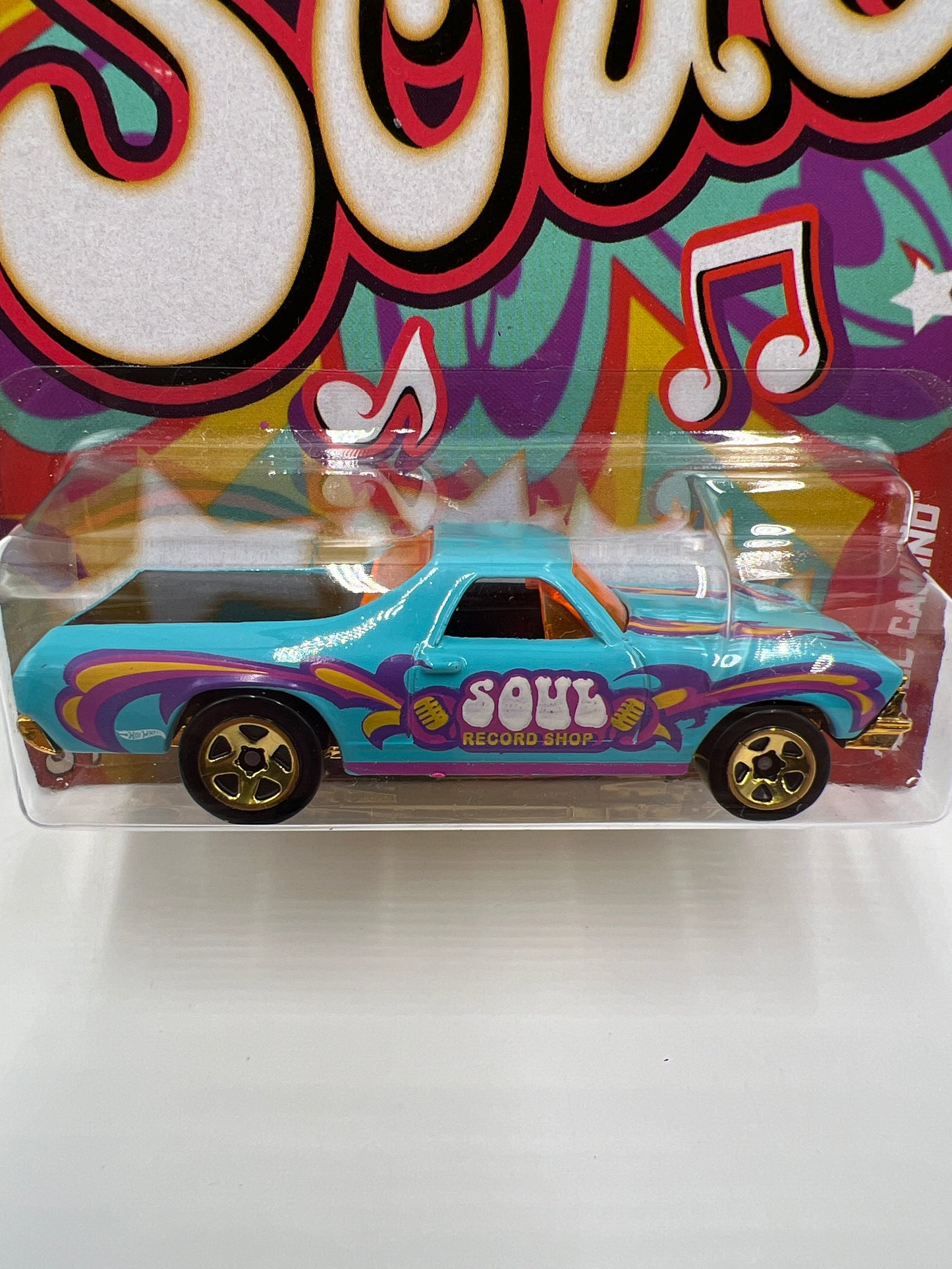 2013 Hot Wheels Jukebox #15 Soul 68 El Camino Light Blue 152G
