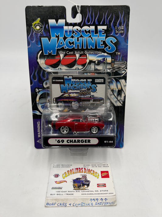 Muscle Machines 69 Charger Red 01-66 22A