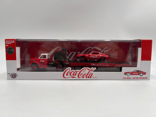 M2 Machines Auto Haulers CHASE Coca Cola 1970 Chevrolet C60 Truck & 1971 Chevrolet Camaro SS 396 RC02