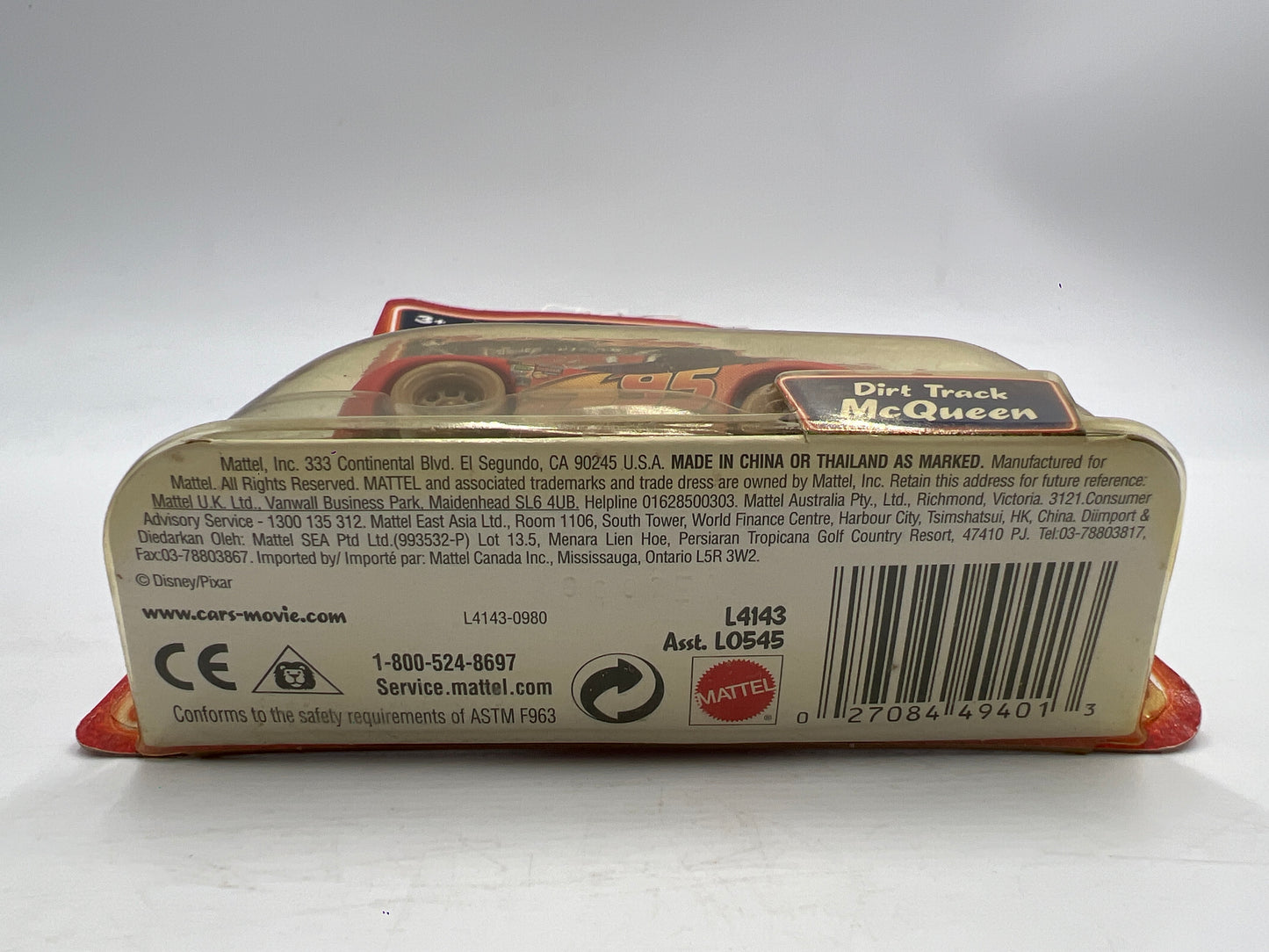 Disney Pixar Cars Supercharged Dirt Track McQueen 138E