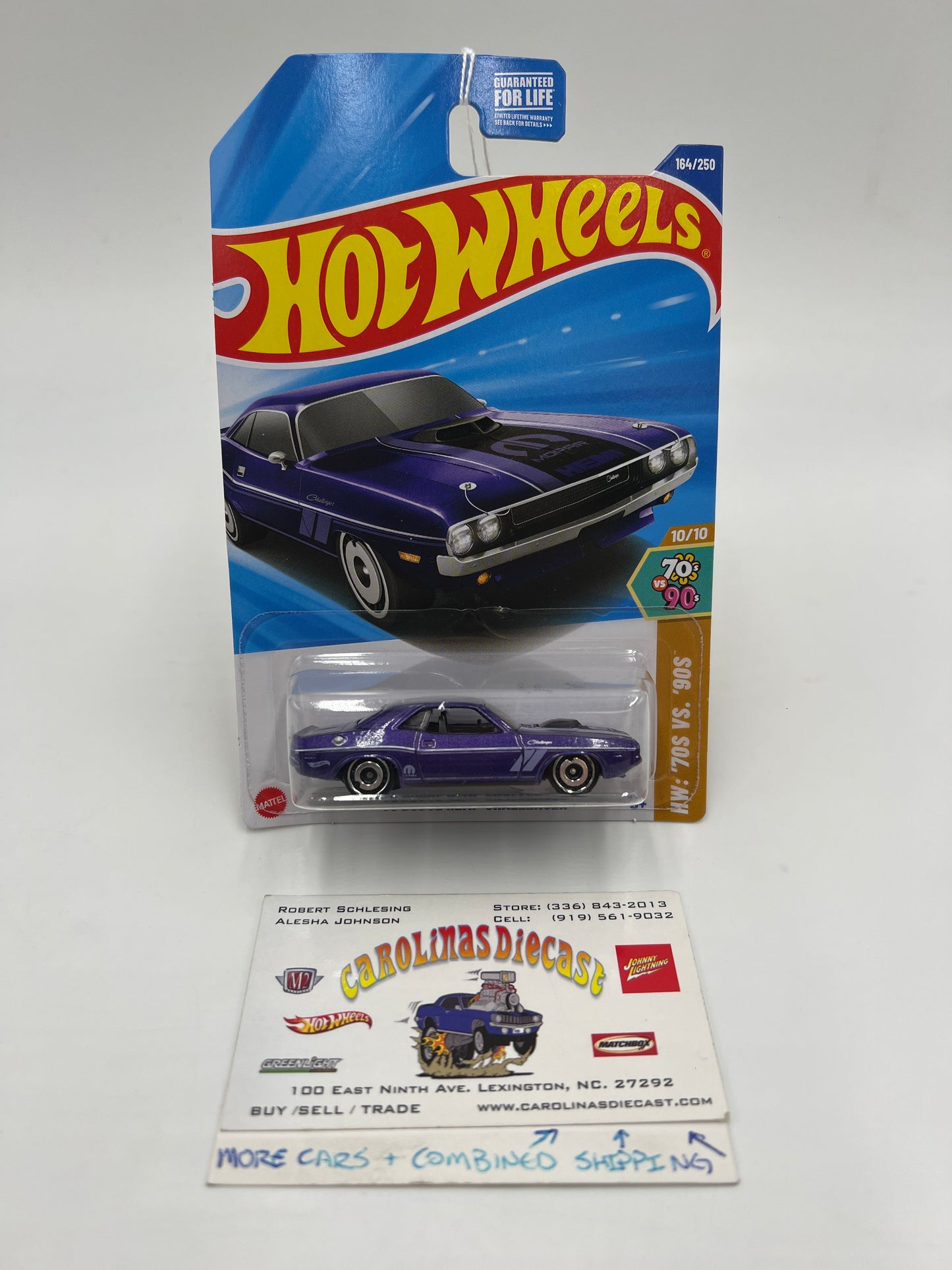 2025 Hot Wheels J Case HW 70s Vs 90s #164 70 Dodge Hemi Challenger Purple