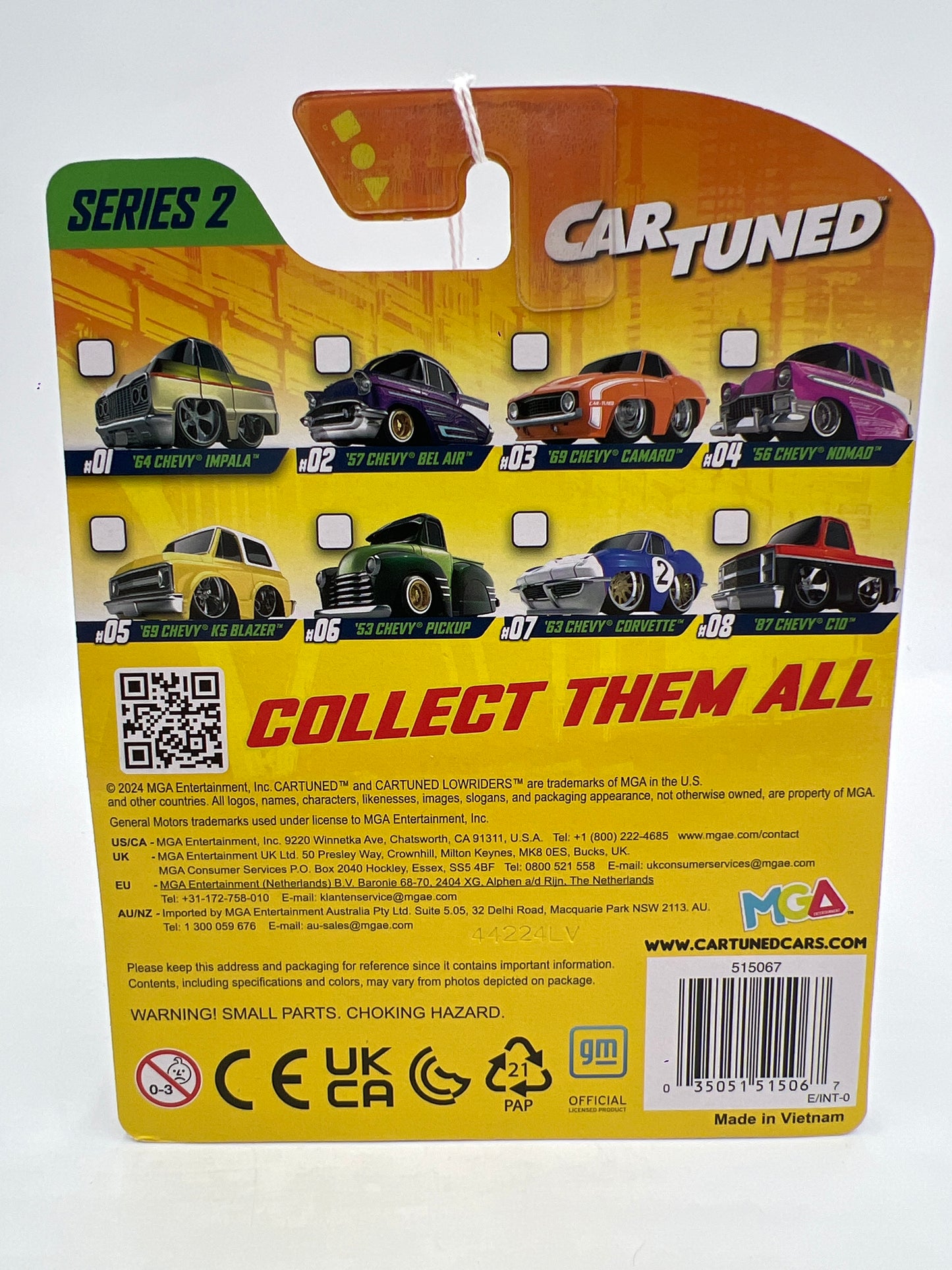 MGA Car Tuned Series 2 #8 87 Chevy C10 Red/Black